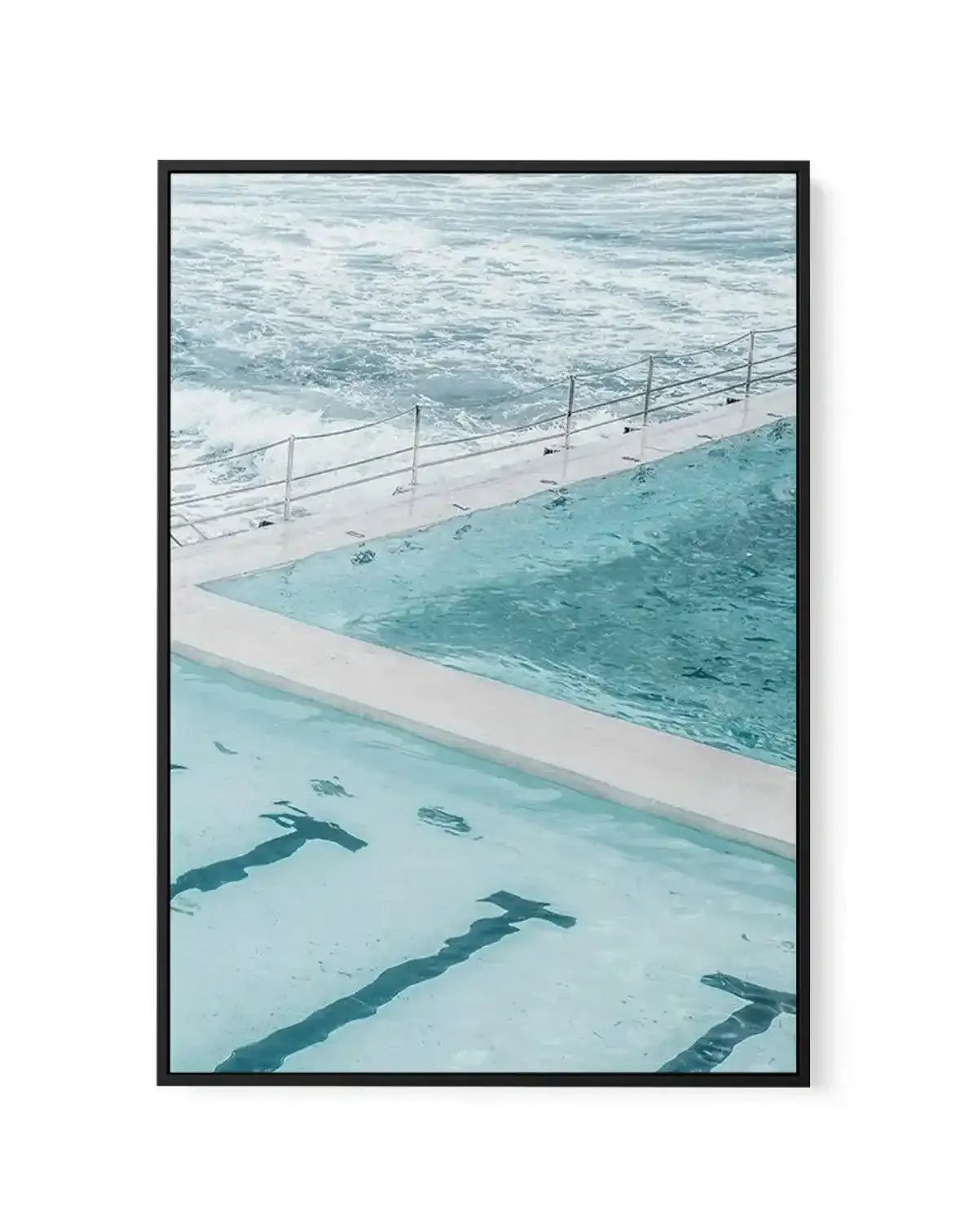 Bondi In Blue II | Framed Canvas-CANVAS-You can shop wall art online with Olive et Oriel for everything from abstract art to fun kids wall art. Our beautiful modern art prints and canvas art are available from large canvas prints to wall art paintings and our proudly Australian artwork collection offers only the highest quality framed large wall art and canvas art Australia - You can buy fashion photography prints or Hampton print posters and paintings on canvas from Olive et Oriel and have them