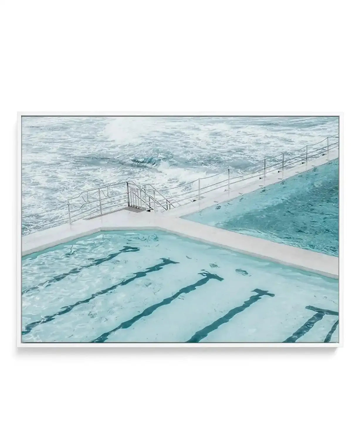 Bondi In Blue | LS | Framed Canvas-CANVAS-You can shop wall art online with Olive et Oriel for everything from abstract art to fun kids wall art. Our beautiful modern art prints and canvas art are available from large canvas prints to wall art paintings and our proudly Australian artwork collection offers only the highest quality framed large wall art and canvas art Australia - You can buy fashion photography prints or Hampton print posters and paintings on canvas from Olive et Oriel and have th