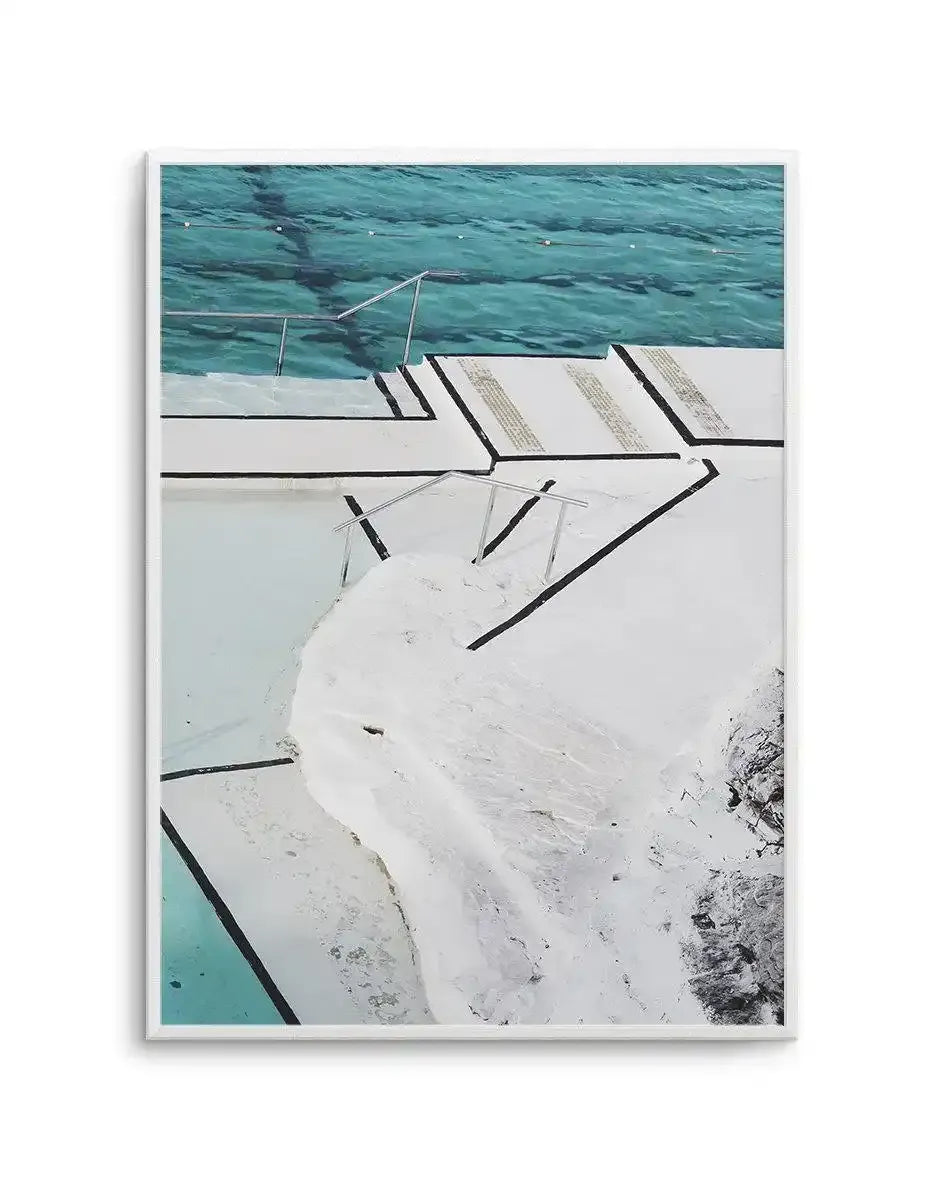 Bondi Pool View Art Print-PRINT-Olive et Oriel-Olive et Oriel-A5 | 5.8" x 8.3" | 14.8 x 21cm-Unframed Art Print-With White Border-Buy-Australian-Art-Prints-Online-with-Olive-et-Oriel-Your-Artwork-Specialists-Austrailia-Decorate-With-Coastal-Photo-Wall-Art-Prints-From-Our-Beach-House-Artwork-Collection-Fine-Poster-and-Framed-Artwork