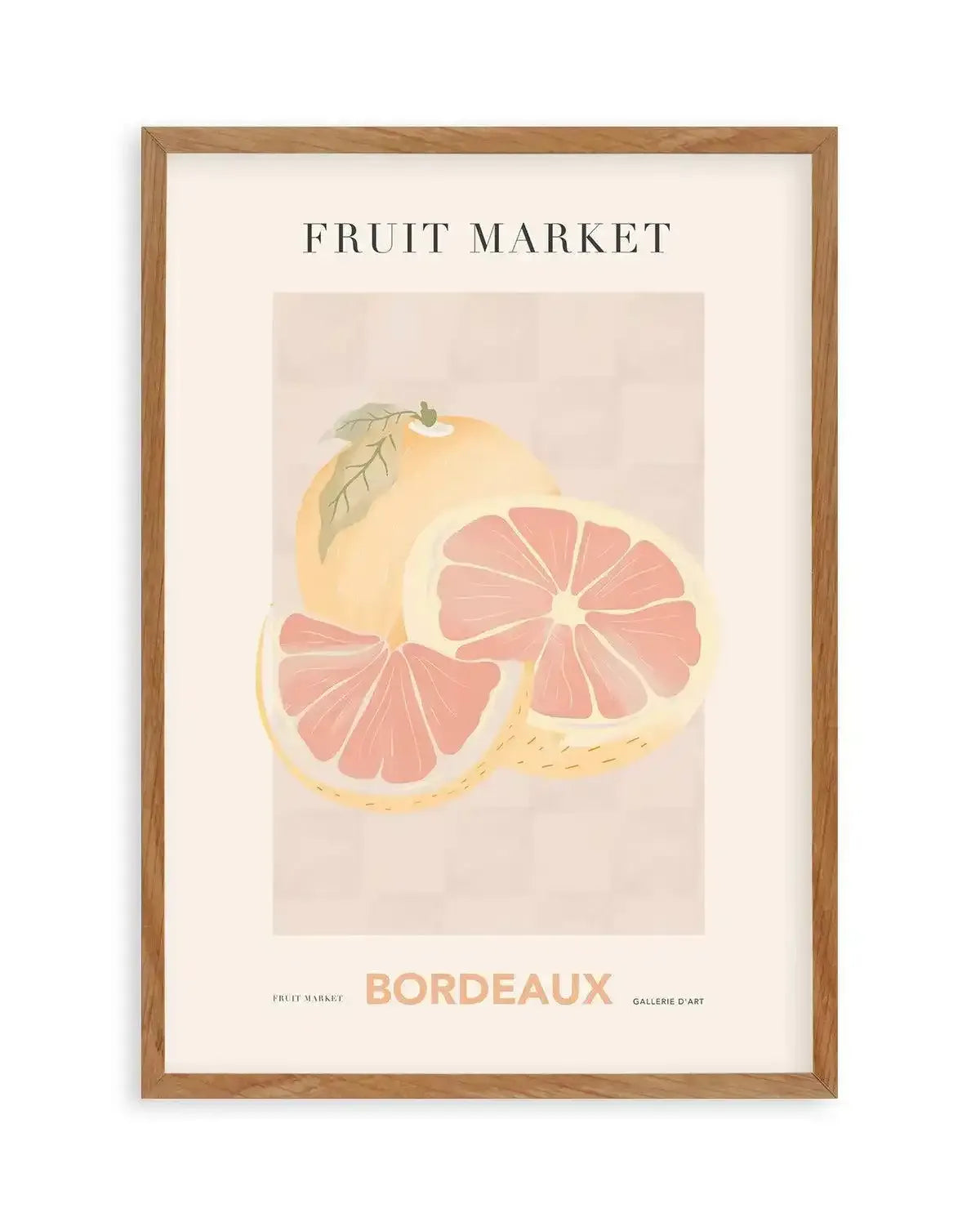 Fruit Market Bordeaux Art Print-PRINT-Olive et Oriel-Olive et Oriel-50x70 cm | 19.6" x 27.5"-Walnut-With White Border-Buy-Australian-Art-Prints-Online-with-Olive-et-Oriel-Your-Artwork-Specialists-Austrailia-Decorate-With-Coastal-Photo-Wall-Art-Prints-From-Our-Beach-House-Artwork-Collection-Fine-Poster-and-Framed-Artwork