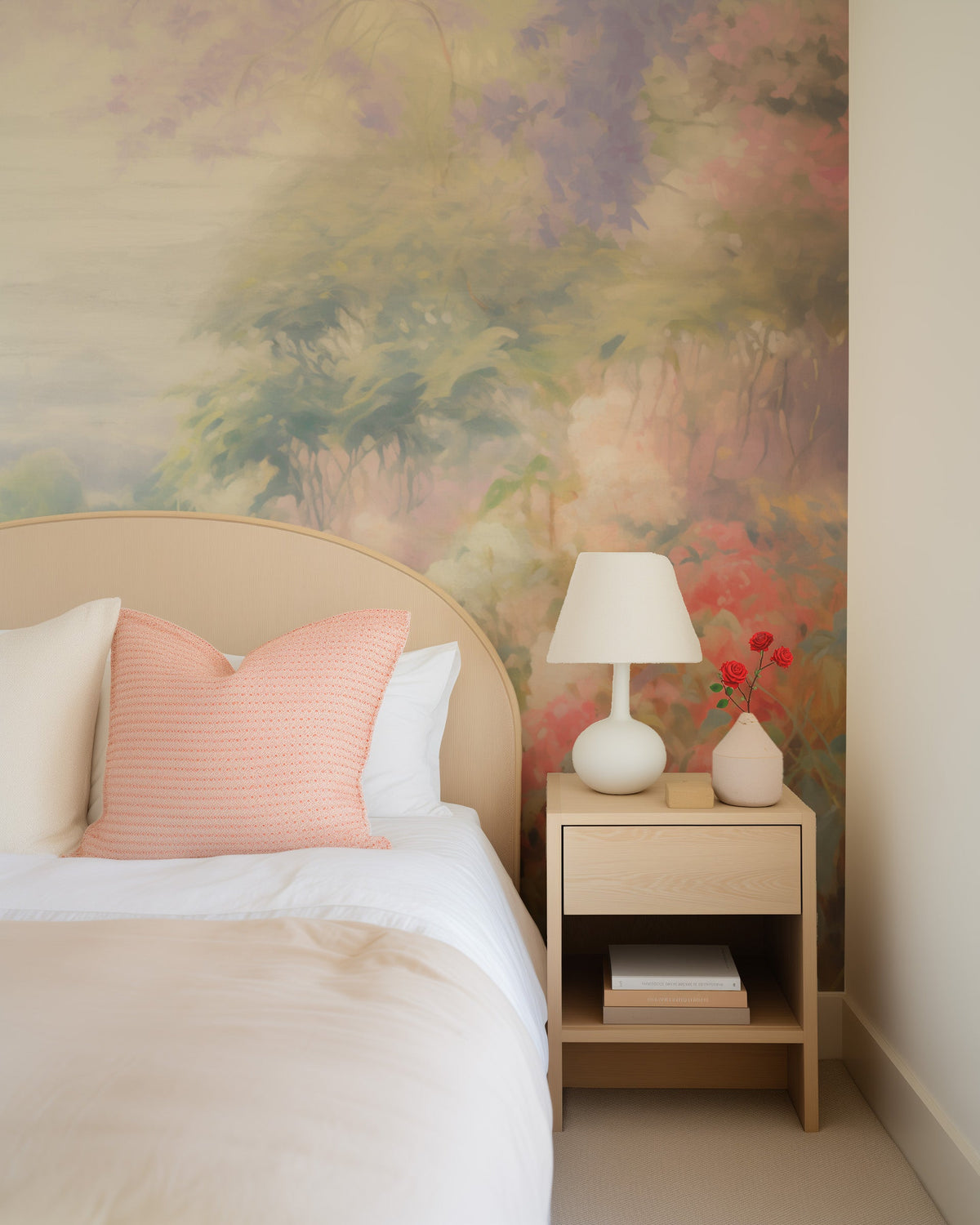 Bridgerton Garden Wallpaper Mural from Olive et Oriel where you can shop wallpaper and artworks online