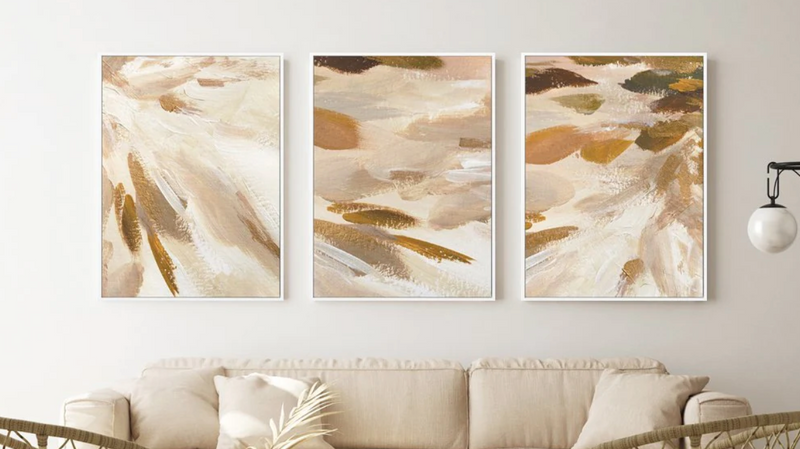 Brown Abstract Wall Art Print Australia