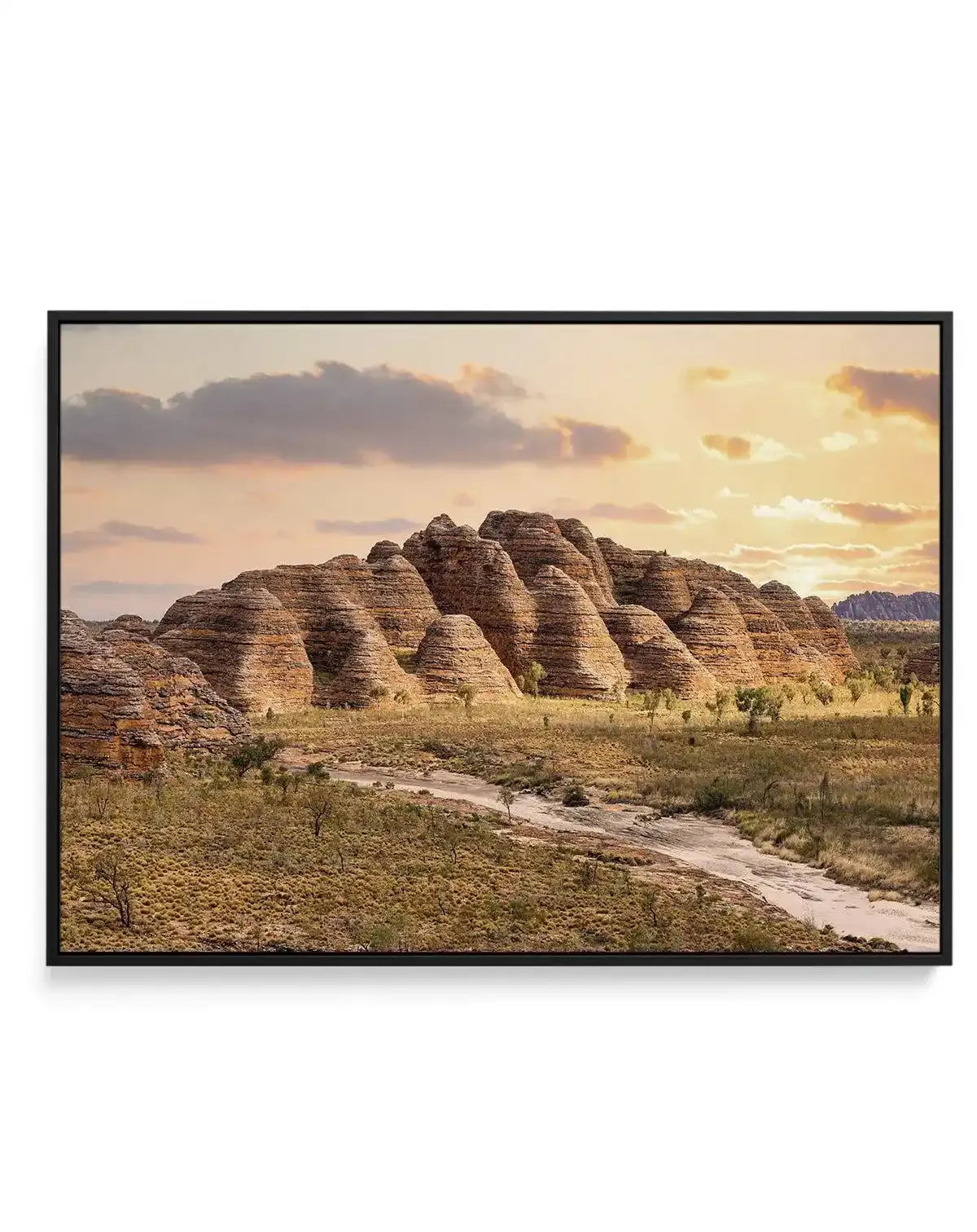 Bungle Bungle Range | Framed Canvas-CANVAS-You can shop wall art online with Olive et Oriel for everything from abstract art to fun kids wall art. Our beautiful modern art prints and canvas art are available from large canvas prints to wall art paintings and our proudly Australian artwork collection offers only the highest quality framed large wall art and canvas art Australia - You can buy fashion photography prints or Hampton print posters and paintings on canvas from Olive et Oriel and have t