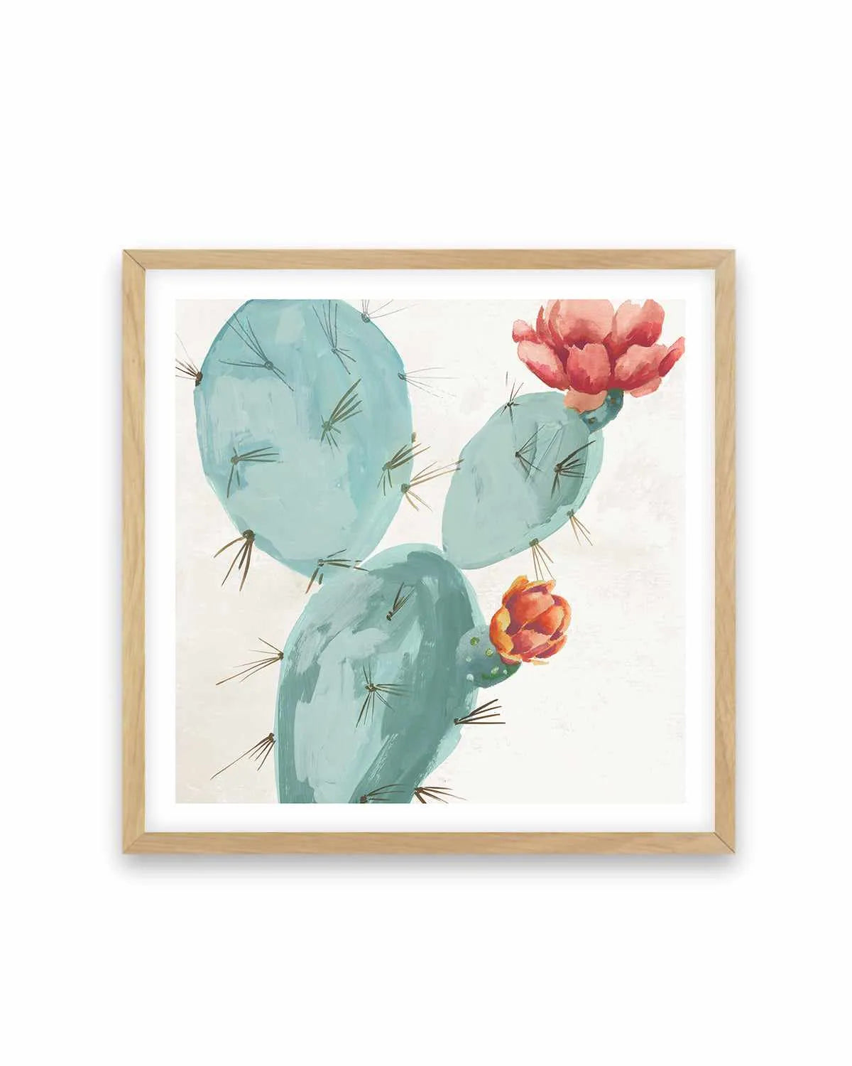 Bunny Ears Cactus Art Print from Olive et Oriel where you can shop wallpaper and artworks online