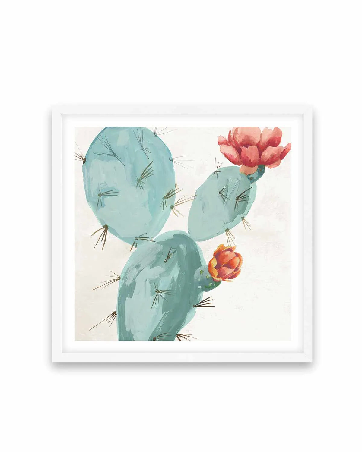 Bunny Ears Cactus Art Print from Olive et Oriel where you can shop wallpaper and artworks online
