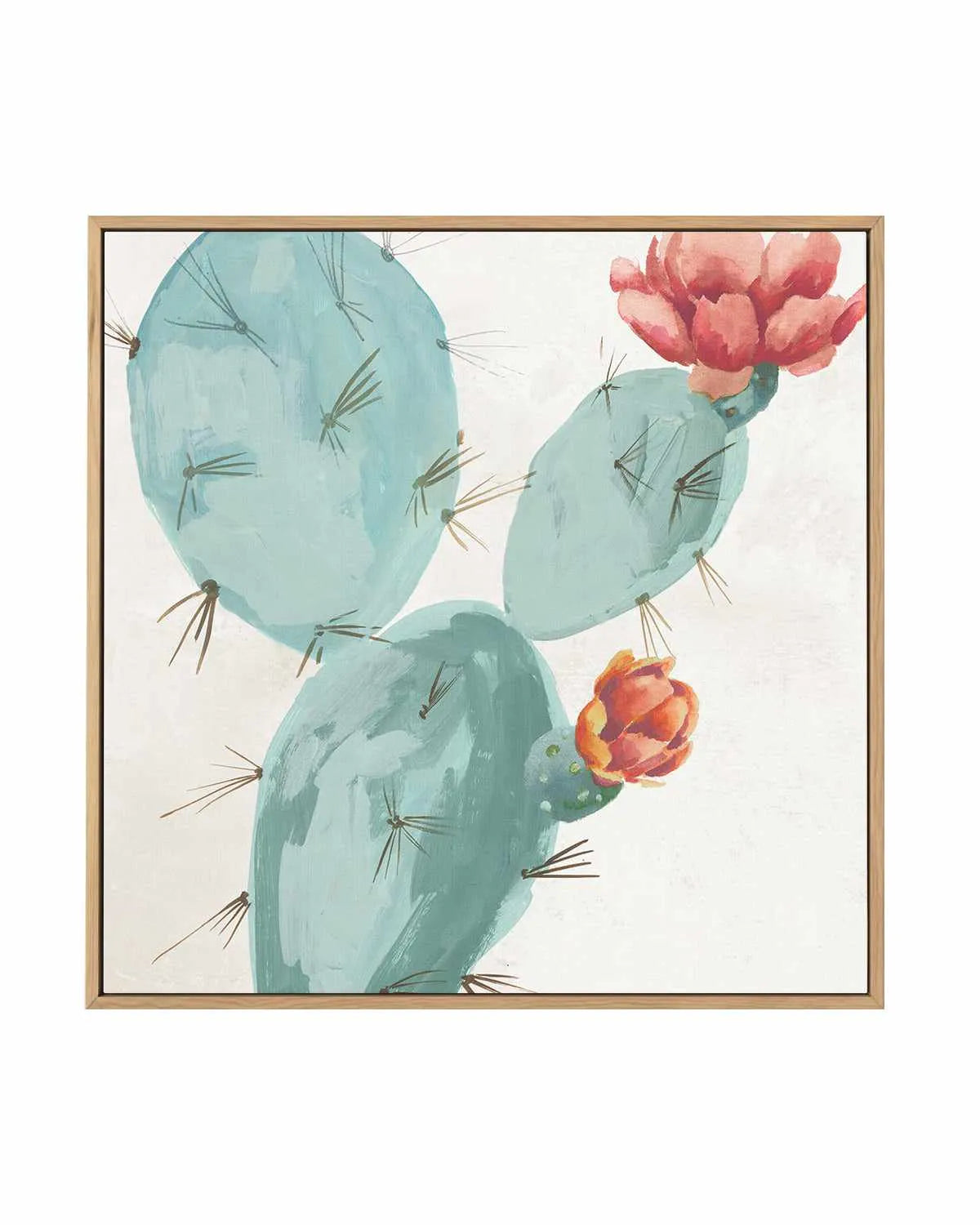 Bunny Ears Cactus | Framed Canvas Art Print from Olive et Oriel where you can shop wallpaper and artworks online