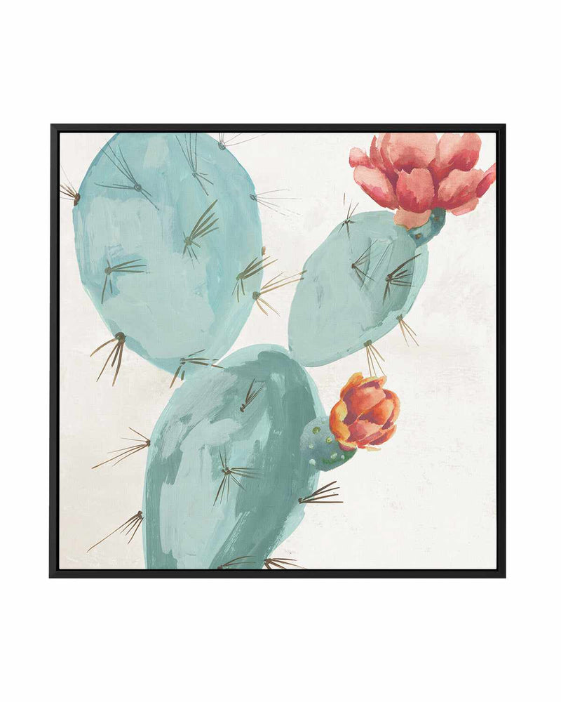 Bunny Ears Cactus | Framed Canvas Art Print