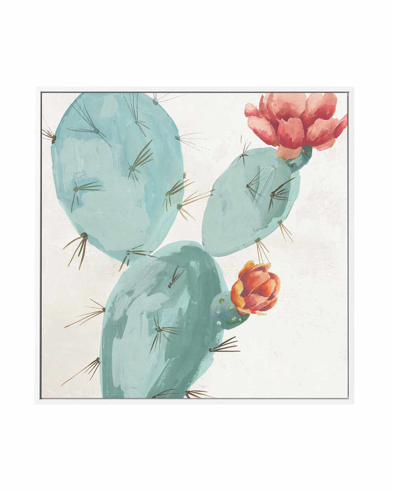 Bunny Ears Cactus | Framed Canvas Art Print