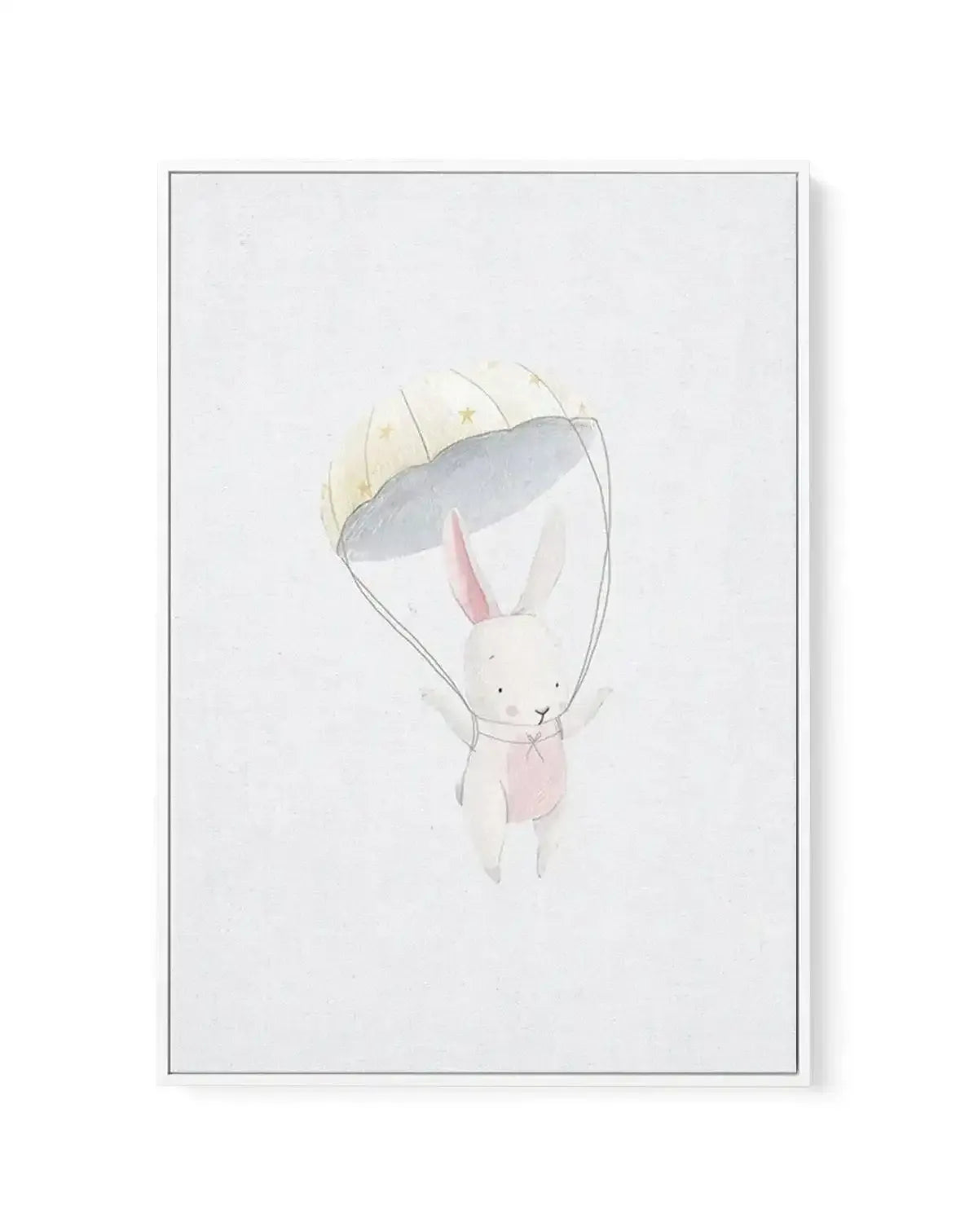 Bunny on Linen | Framed Canvas-CANVAS-You can shop wall art online with Olive et Oriel for everything from abstract art to fun kids wall art. Our beautiful modern art prints and canvas art are available from large canvas prints to wall art paintings and our proudly Australian artwork collection offers only the highest quality framed large wall art and canvas art Australia - You can buy fashion photography prints or Hampton print posters and paintings on canvas from Olive et Oriel and have them d