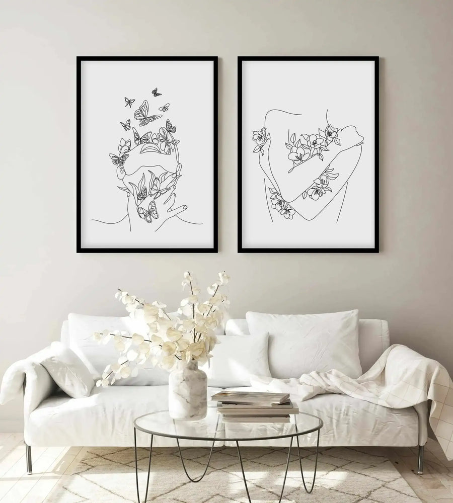 Butterfly Girl Art Print-PRINT-Olive et Oriel-Olive et Oriel-Buy-Australian-Art-Prints-Online-with-Olive-et-Oriel-Your-Artwork-Specialists-Austrailia-Decorate-With-Coastal-Photo-Wall-Art-Prints-From-Our-Beach-House-Artwork-Collection-Fine-Poster-and-Framed-Artwork