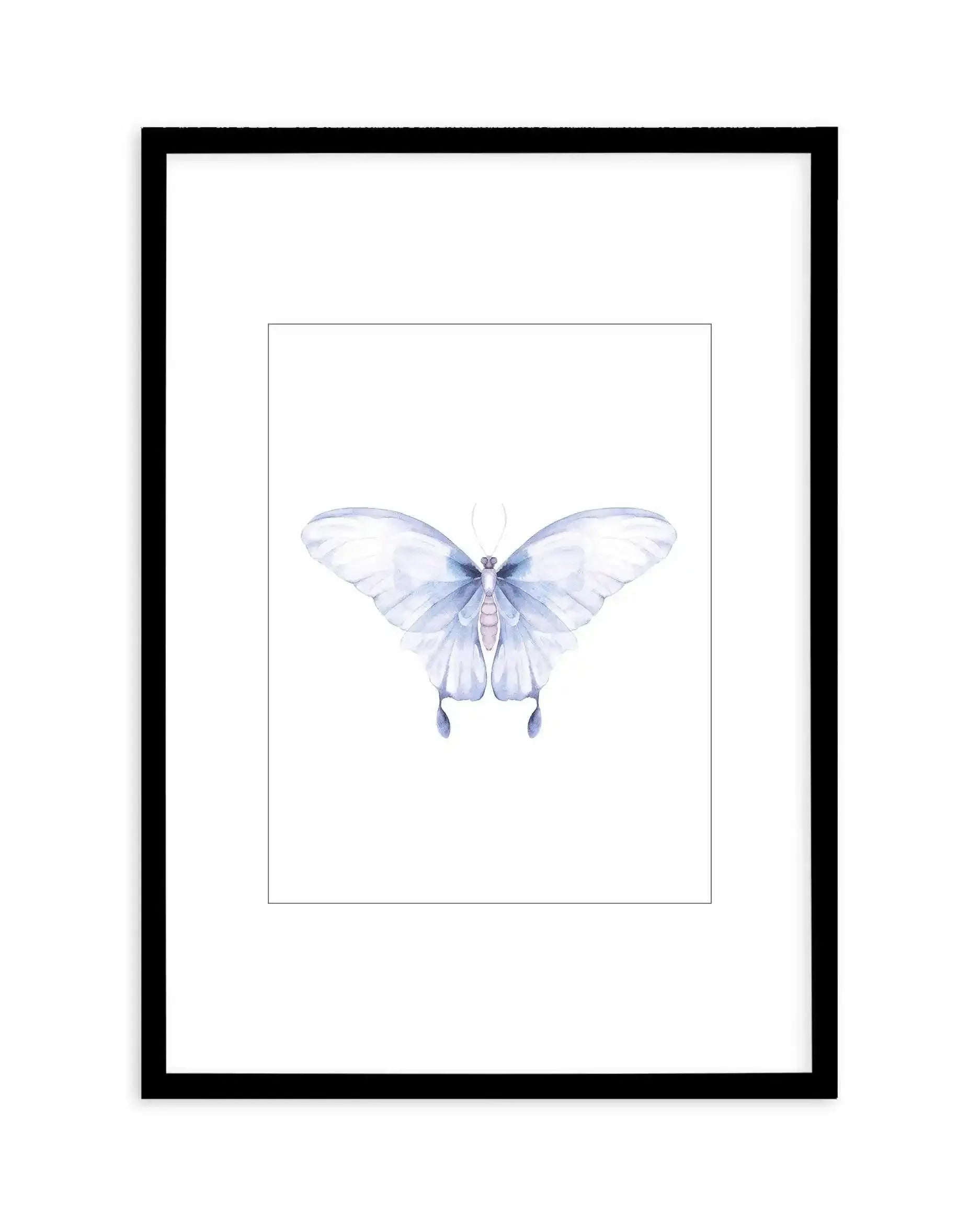 Butterfly I Art Print-PRINT-Olive et Oriel-Olive et Oriel-A5 | 5.8" x 8.3" | 14.8 x 21cm-Black-With White Border-Buy-Australian-Art-Prints-Online-with-Olive-et-Oriel-Your-Artwork-Specialists-Austrailia-Decorate-With-Coastal-Photo-Wall-Art-Prints-From-Our-Beach-House-Artwork-Collection-Fine-Poster-and-Framed-Artwork