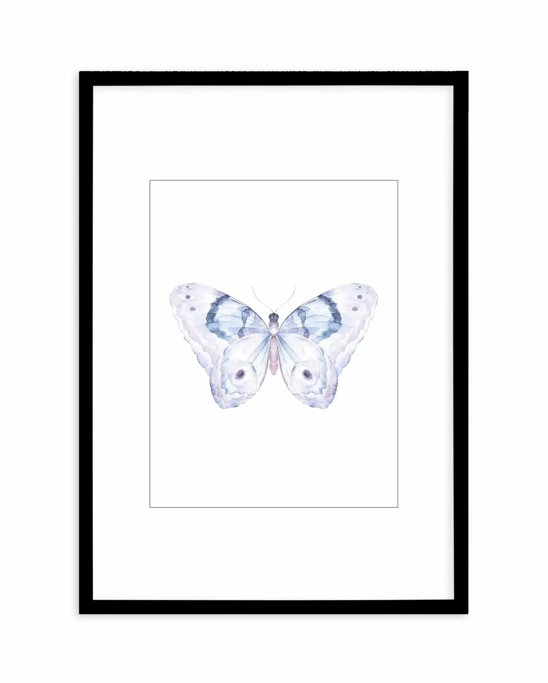 Butterfly II Art Print-PRINT-Olive et Oriel-Olive et Oriel-A5 | 5.8" x 8.3" | 14.8 x 21cm-Black-With White Border-Buy-Australian-Art-Prints-Online-with-Olive-et-Oriel-Your-Artwork-Specialists-Austrailia-Decorate-With-Coastal-Photo-Wall-Art-Prints-From-Our-Beach-House-Artwork-Collection-Fine-Poster-and-Framed-Artwork