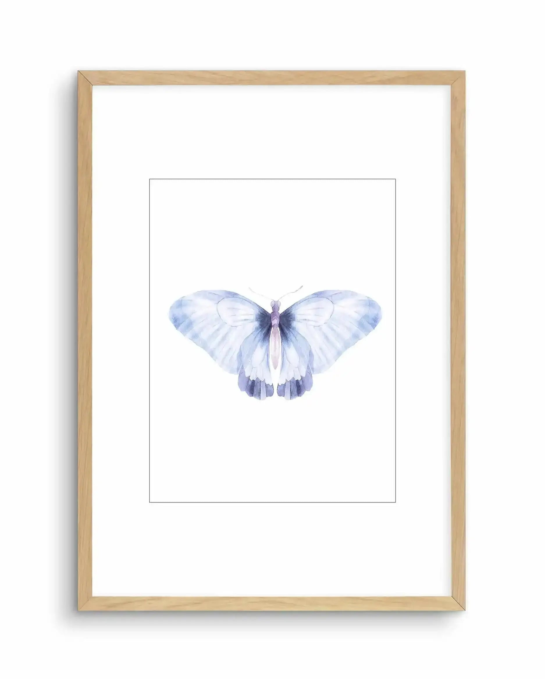 Butterfly III Art Print-PRINT-Olive et Oriel-Olive et Oriel-A5 | 5.8" x 8.3" | 14.8 x 21cm-Oak-With White Border-Buy-Australian-Art-Prints-Online-with-Olive-et-Oriel-Your-Artwork-Specialists-Austrailia-Decorate-With-Coastal-Photo-Wall-Art-Prints-From-Our-Beach-House-Artwork-Collection-Fine-Poster-and-Framed-Artwork
