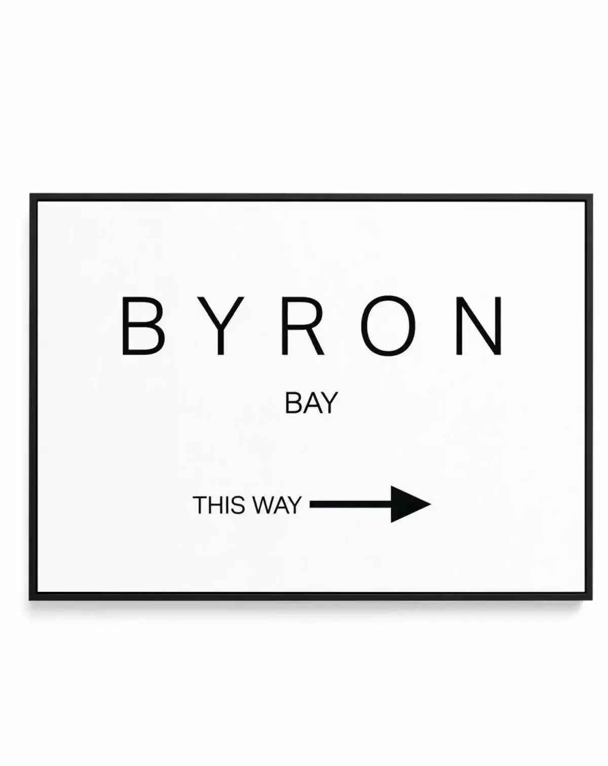 Byron Bay, This Way | Framed Canvas-CANVAS-You can shop wall art online with Olive et Oriel for everything from abstract art to fun kids wall art. Our beautiful modern art prints and canvas art are available from large canvas prints to wall art paintings and our proudly Australian artwork collection offers only the highest quality framed large wall art and canvas art Australia - You can buy fashion photography prints or Hampton print posters and paintings on canvas from Olive et Oriel and have t