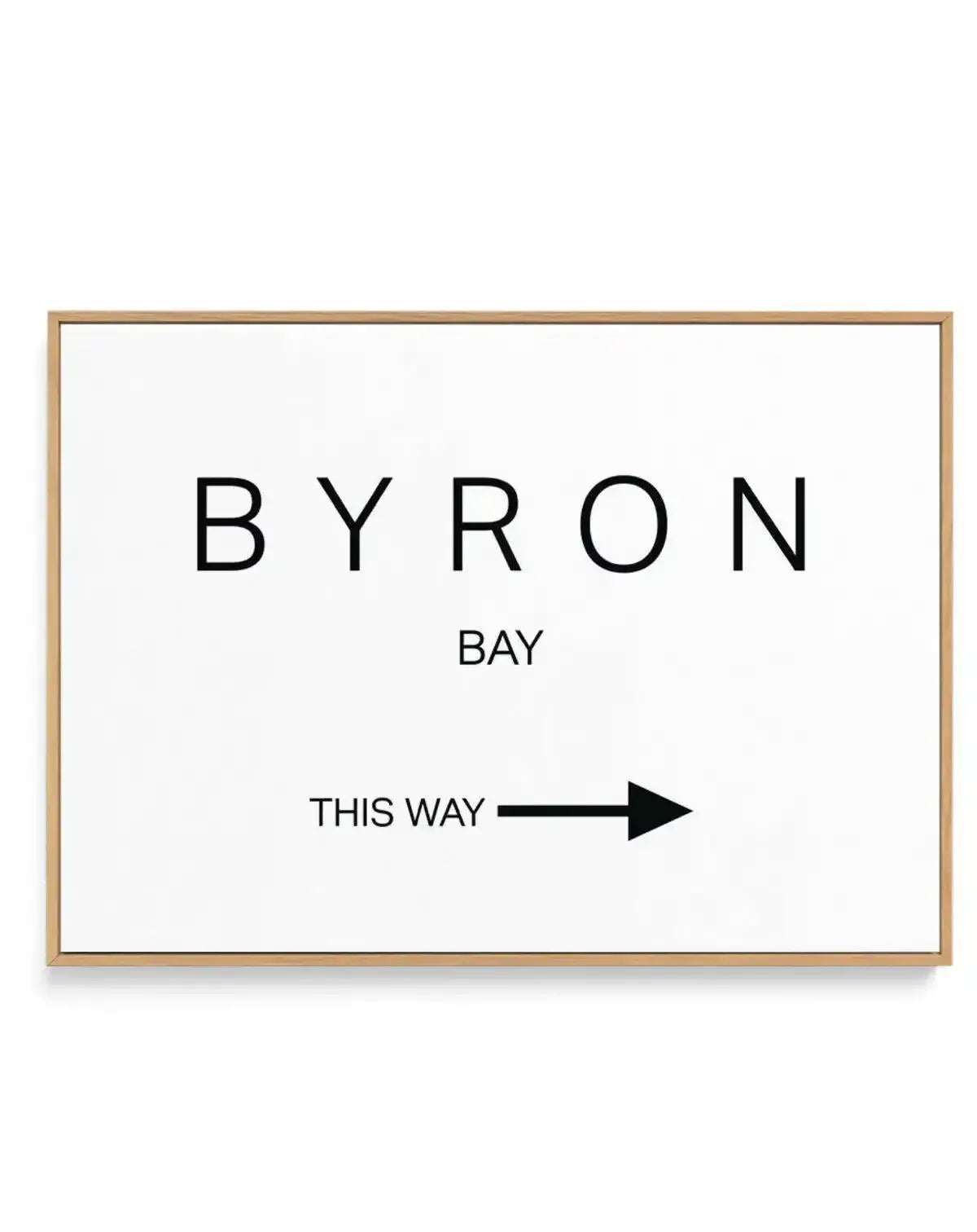 Byron Bay, This Way | Framed Canvas-CANVAS-You can shop wall art online with Olive et Oriel for everything from abstract art to fun kids wall art. Our beautiful modern art prints and canvas art are available from large canvas prints to wall art paintings and our proudly Australian artwork collection offers only the highest quality framed large wall art and canvas art Australia - You can buy fashion photography prints or Hampton print posters and paintings on canvas from Olive et Oriel and have t