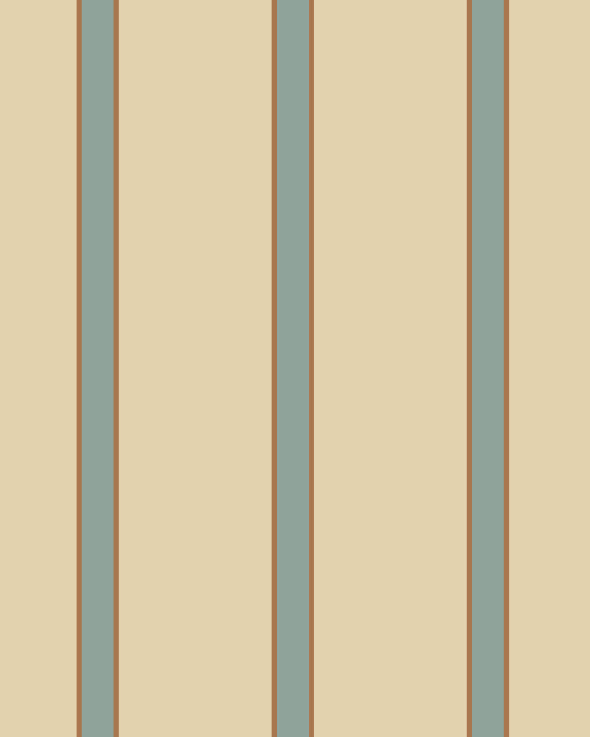 Eucalyptus Green and Tan Cabana Stripe wallpaper pattern