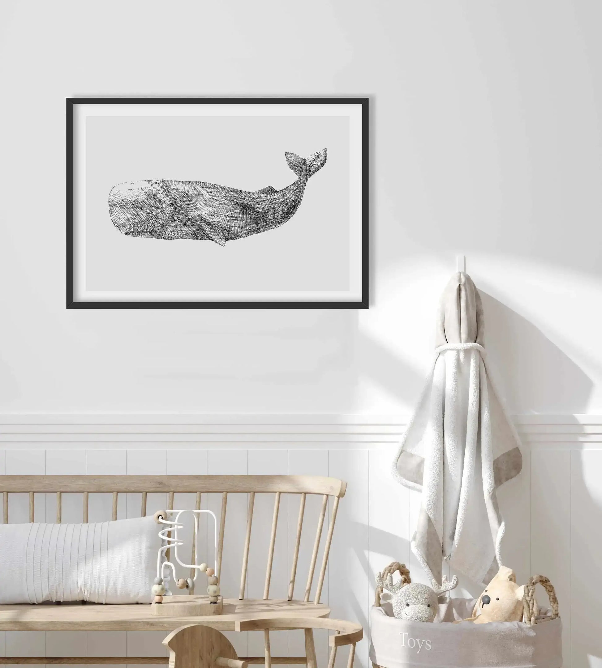 Cachalot Whale | LS Art Print-PRINT-Olive et Oriel-Olive et Oriel-Buy-Australian-Art-Prints-Online-with-Olive-et-Oriel-Your-Artwork-Specialists-Austrailia-Decorate-With-Coastal-Photo-Wall-Art-Prints-From-Our-Beach-House-Artwork-Collection-Fine-Poster-and-Framed-Artwork