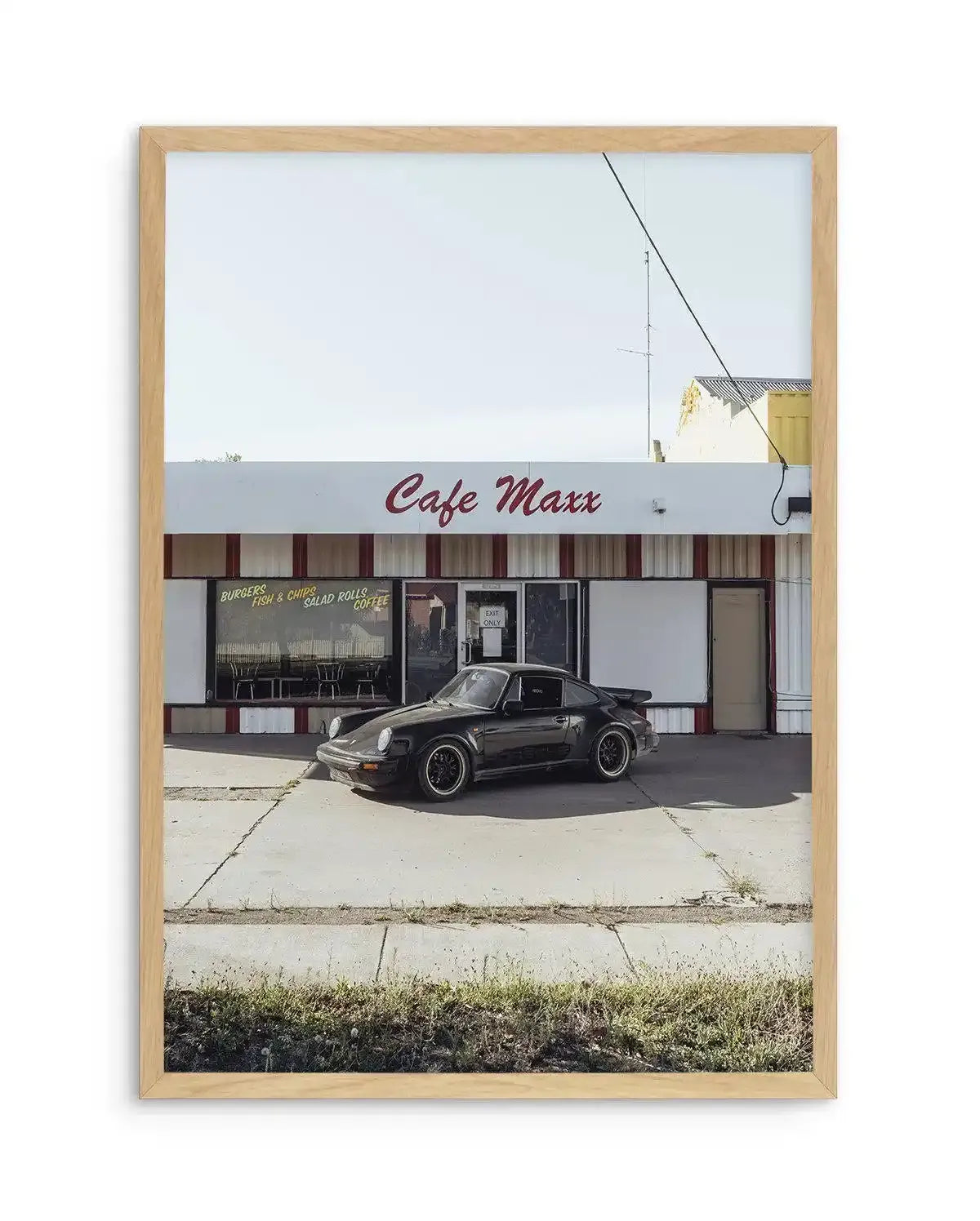 Cafe Maxx By Tim Harris Art Print-PRINT-Olive et Oriel-Tim Harris-A5 | 5.8" x 8.3" | 14.8 x 21cm-Oak-With White Border-Buy-Australian-Art-Prints-Online-with-Olive-et-Oriel-Your-Artwork-Specialists-Austrailia-Decorate-With-Coastal-Photo-Wall-Art-Prints-From-Our-Beach-House-Artwork-Collection-Fine-Poster-and-Framed-Artwork