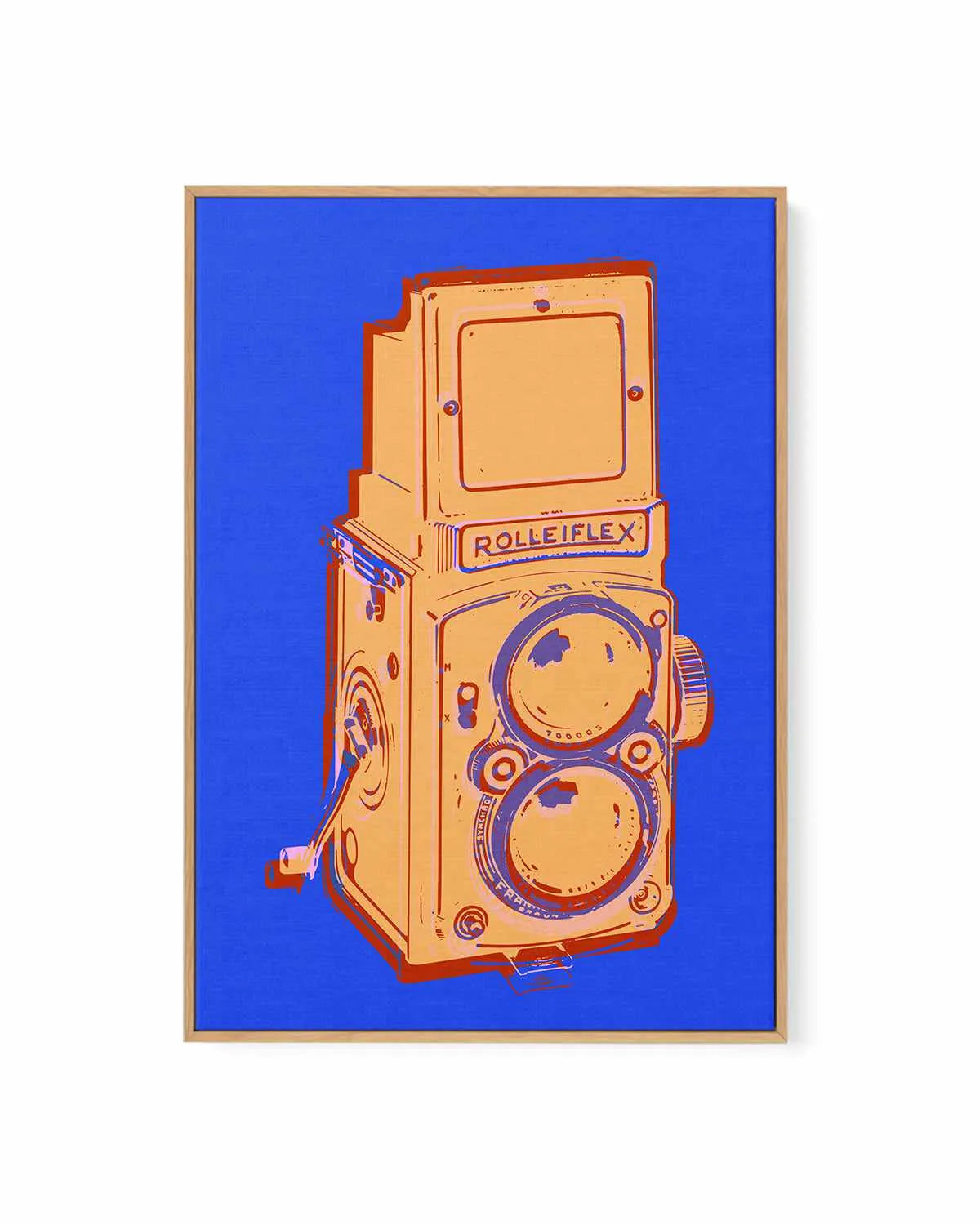 Camera Pop | Framed Canvas Art Print from Olive et Oriel where you can shop wallpaper and artworks online