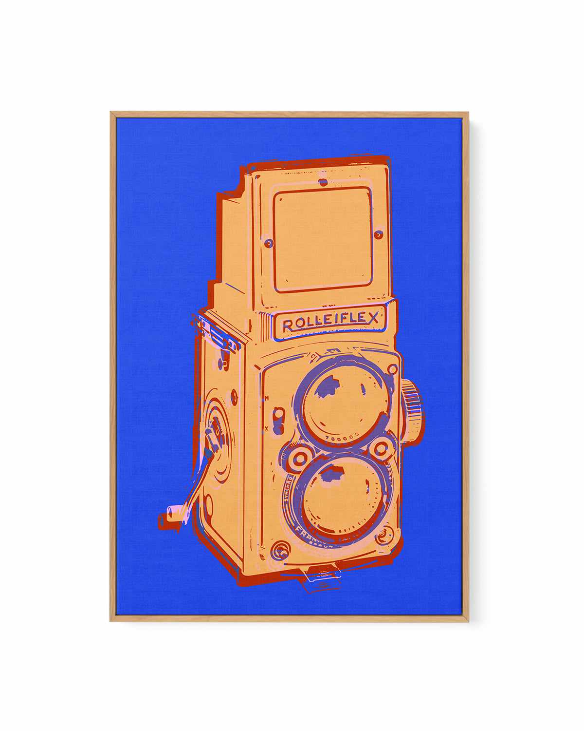 Camera Pop | Framed Canvas Art Print