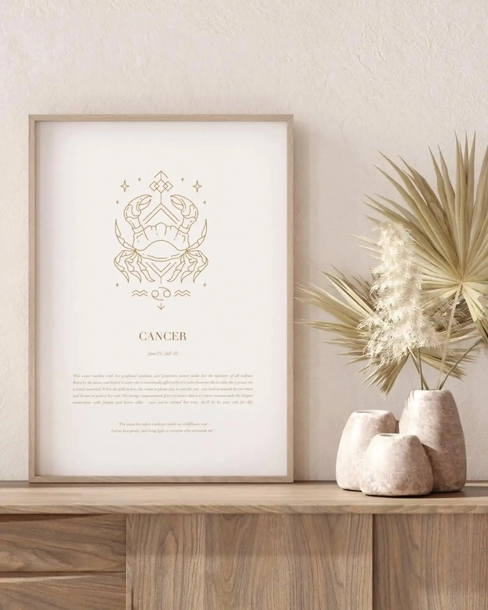 Cancer | Celestial Zodiac Art Print-PRINT-Olive et Oriel-Olive et Oriel-Buy-Australian-Art-Prints-Online-with-Olive-et-Oriel-Your-Artwork-Specialists-Austrailia-Decorate-With-Coastal-Photo-Wall-Art-Prints-From-Our-Beach-House-Artwork-Collection-Fine-Poster-and-Framed-Artwork