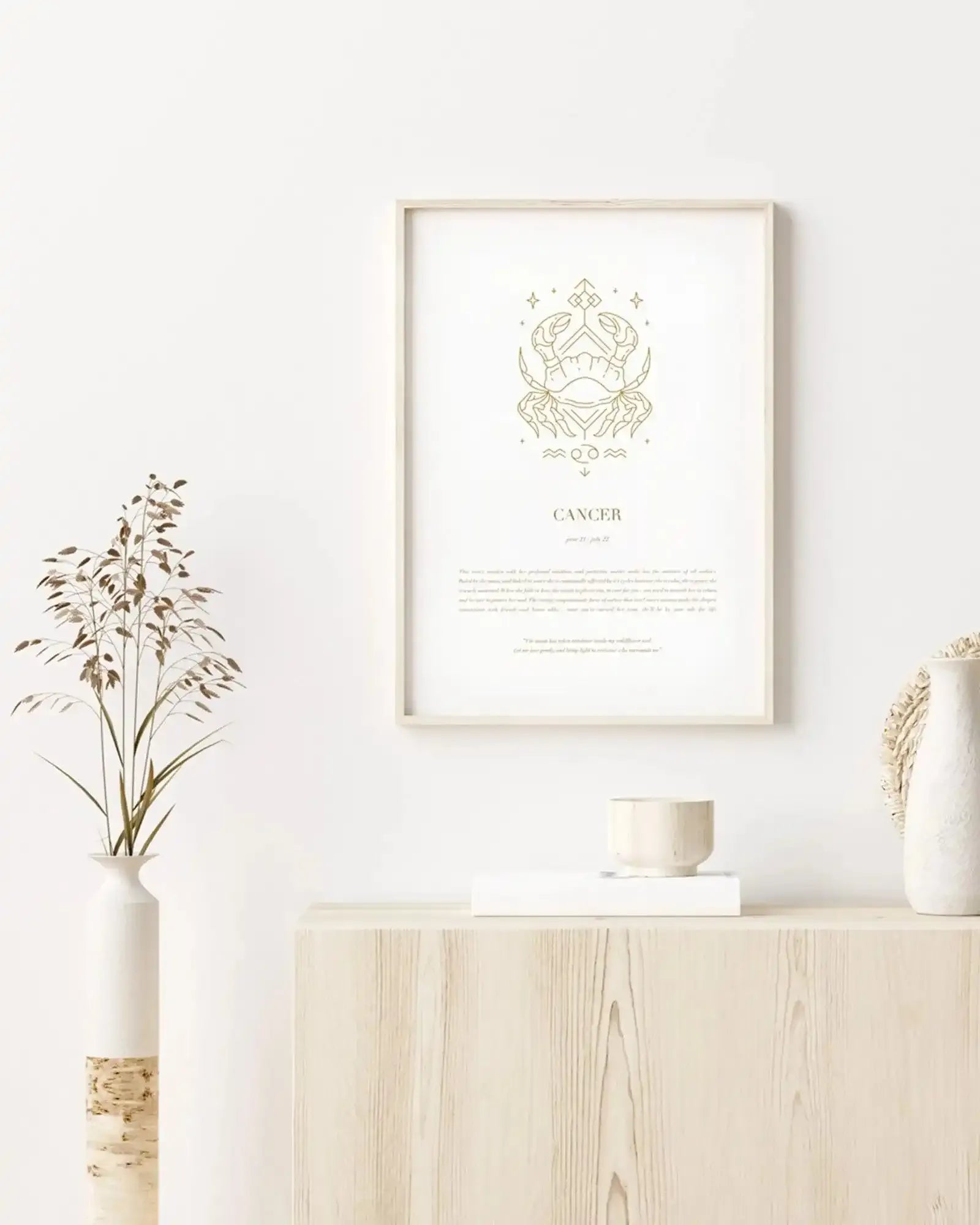 Cancer | Celestial Zodiac Art Print-PRINT-Olive et Oriel-Olive et Oriel-Buy-Australian-Art-Prints-Online-with-Olive-et-Oriel-Your-Artwork-Specialists-Austrailia-Decorate-With-Coastal-Photo-Wall-Art-Prints-From-Our-Beach-House-Artwork-Collection-Fine-Poster-and-Framed-Artwork
