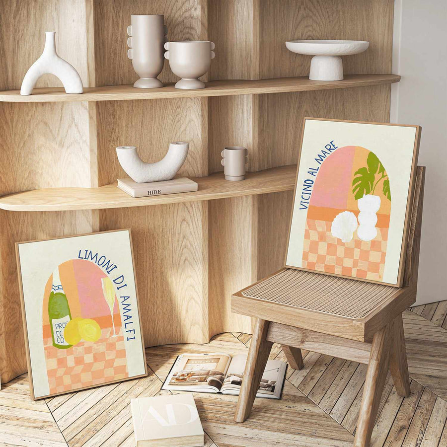 Limoni Di Amalfi | Framed Canvas Art Print from Olive et Oriel where you can shop wallpaper and artworks online