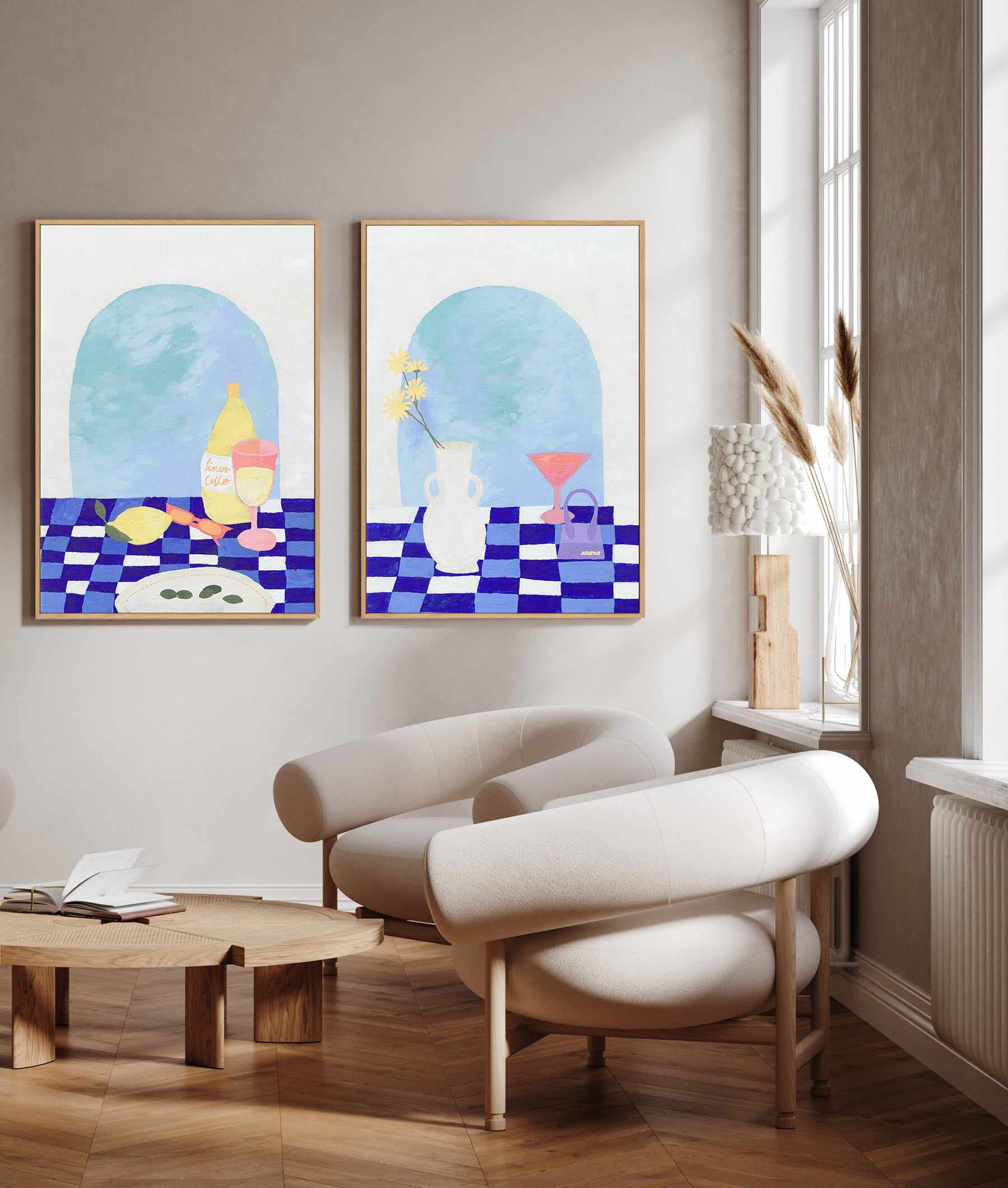 Santorini Afternoon II | Framed Canvas Art Print