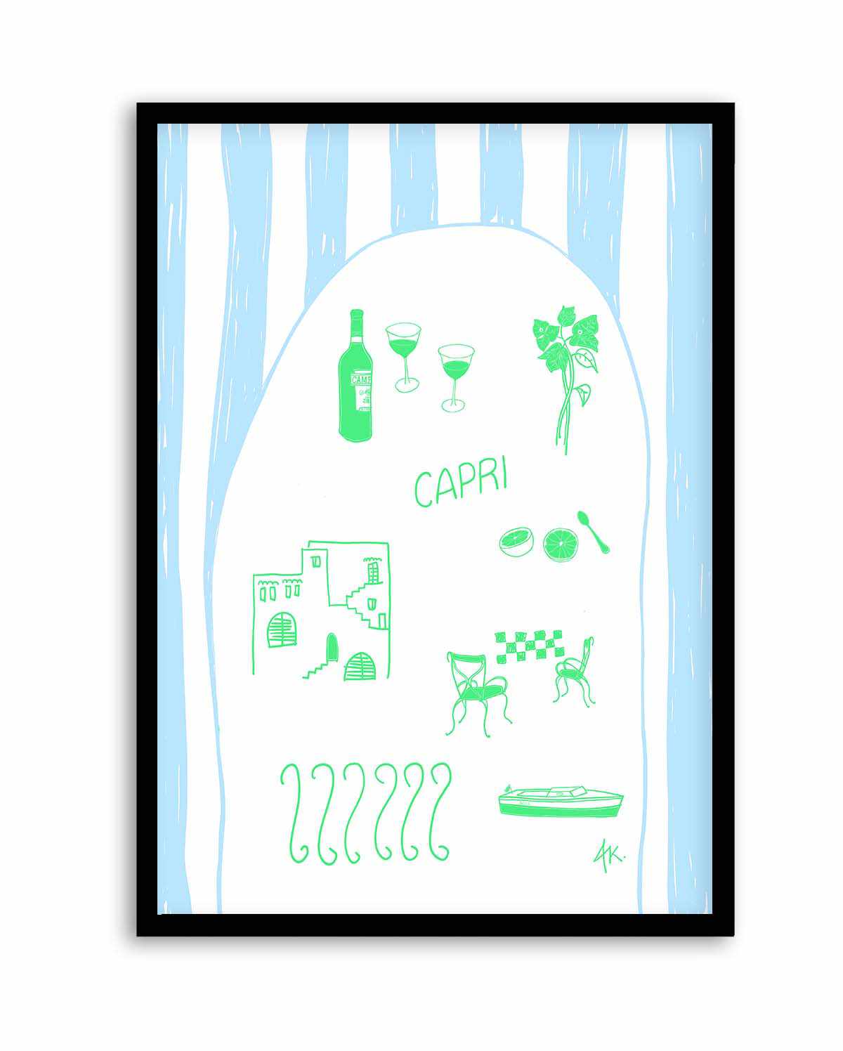 Capri Green Blue by Anne Korako | Art Print