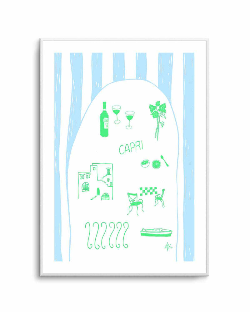 Capri Green Blue by Anne Korako | Art Print