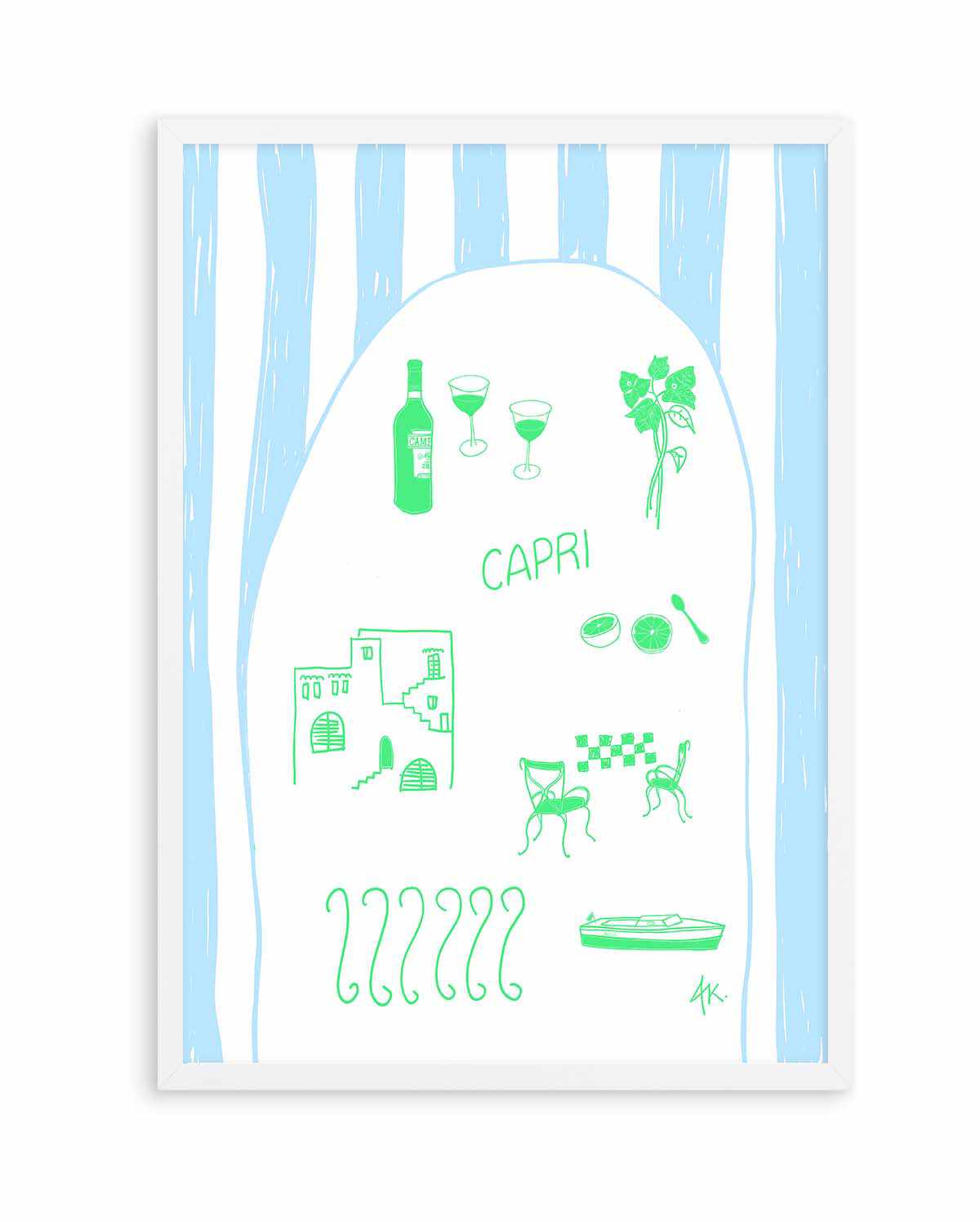 Capri Green Blue by Anne Korako | Art Print