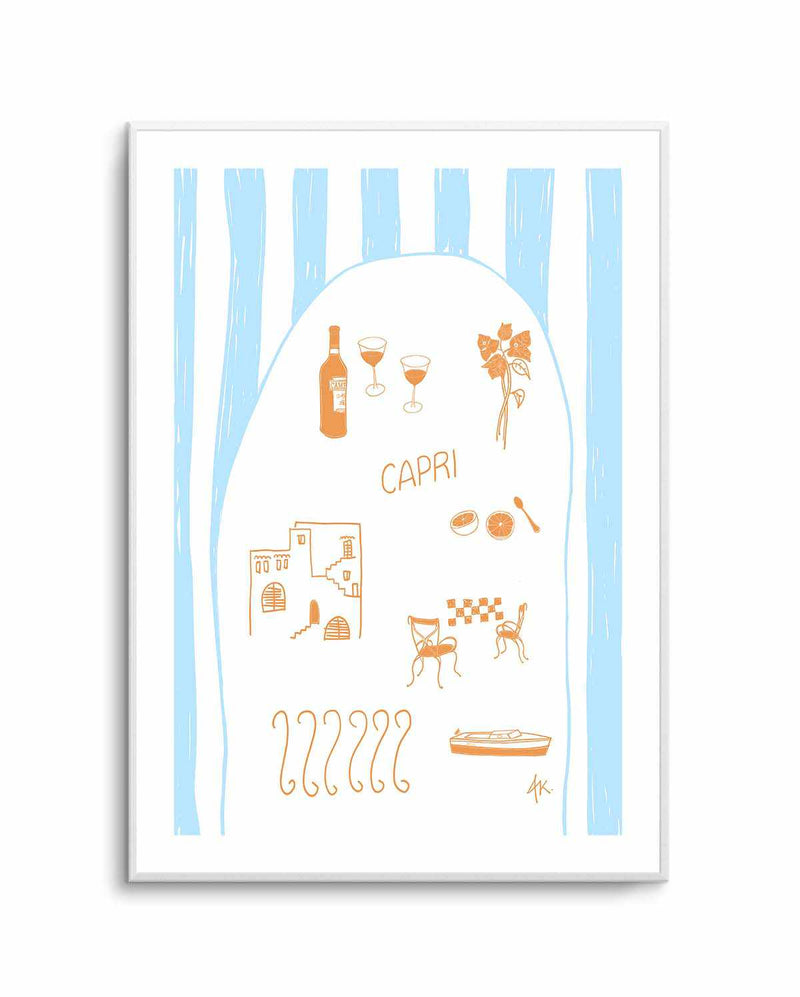 Capri Tan Blue by Anne Korako | Art Print