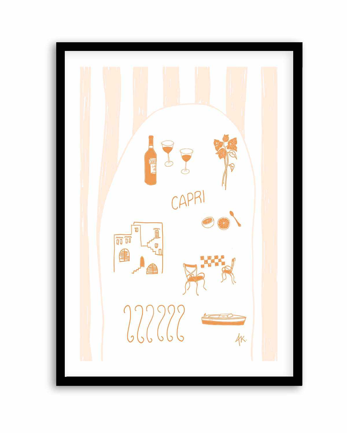 Capri Tan Pink by Anne Korako | Art Print