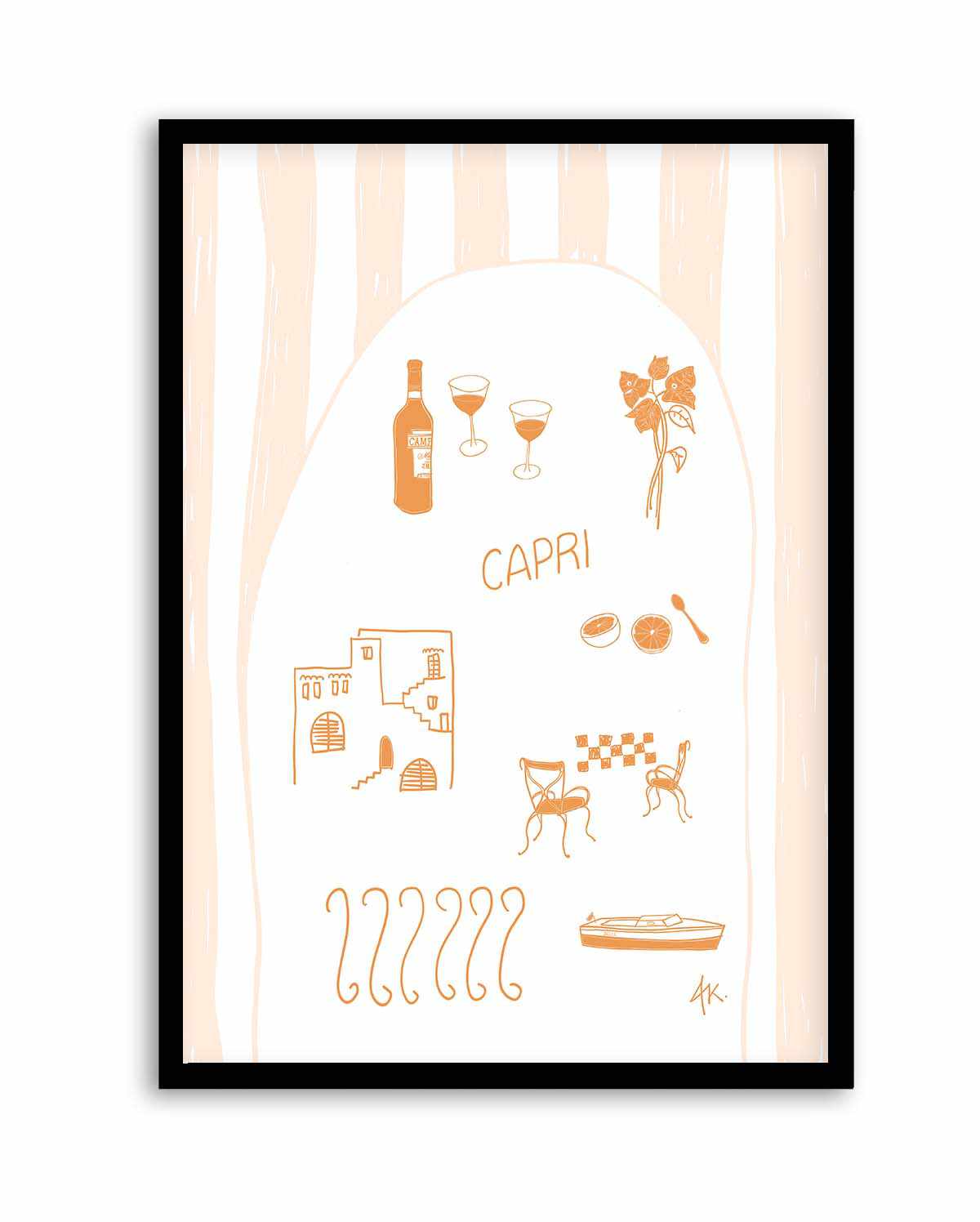 Capri Tan Pink by Anne Korako | Art Print