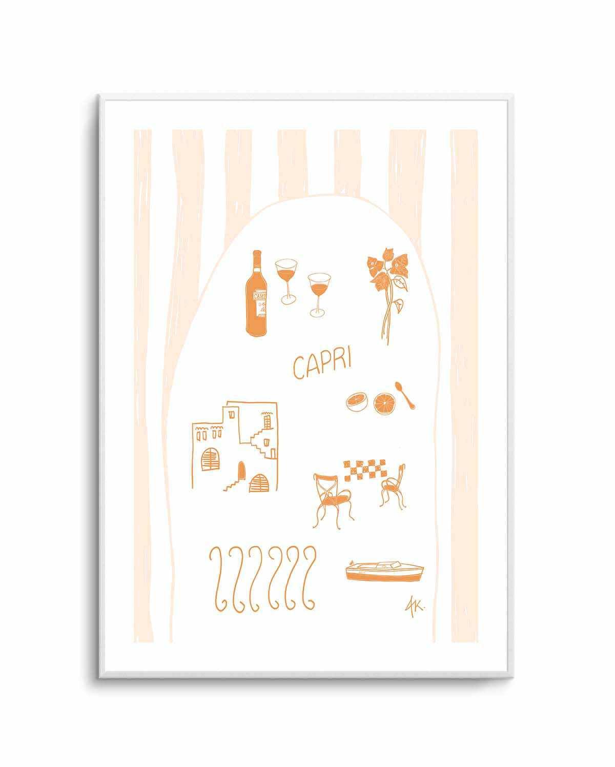 Capri Tan Pink by Anne Korako | Art Print