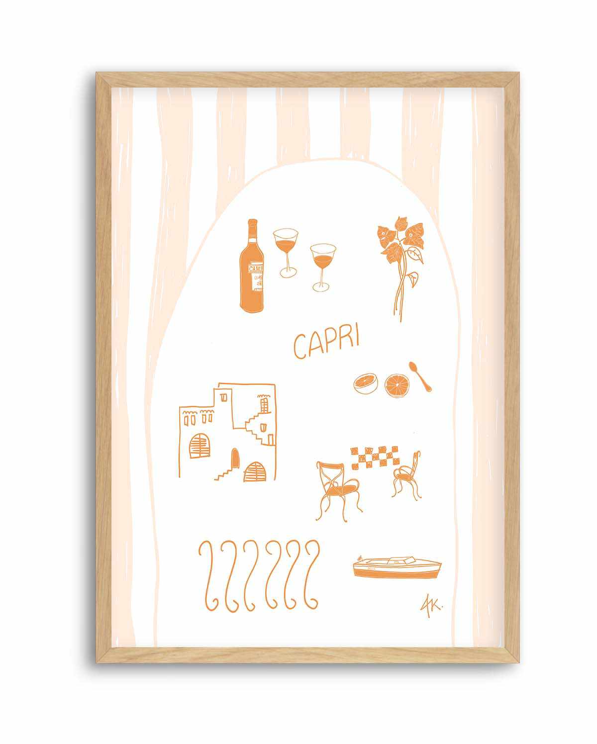 Capri Tan Pink by Anne Korako | Art Print