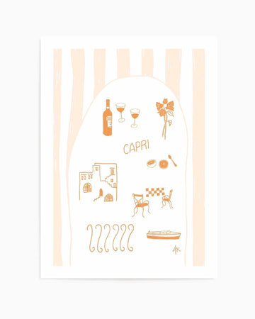 Capri Tan Pink by Anne Korako | Art Print from Olive et Oriel where you can shop wallpaper and artworks online