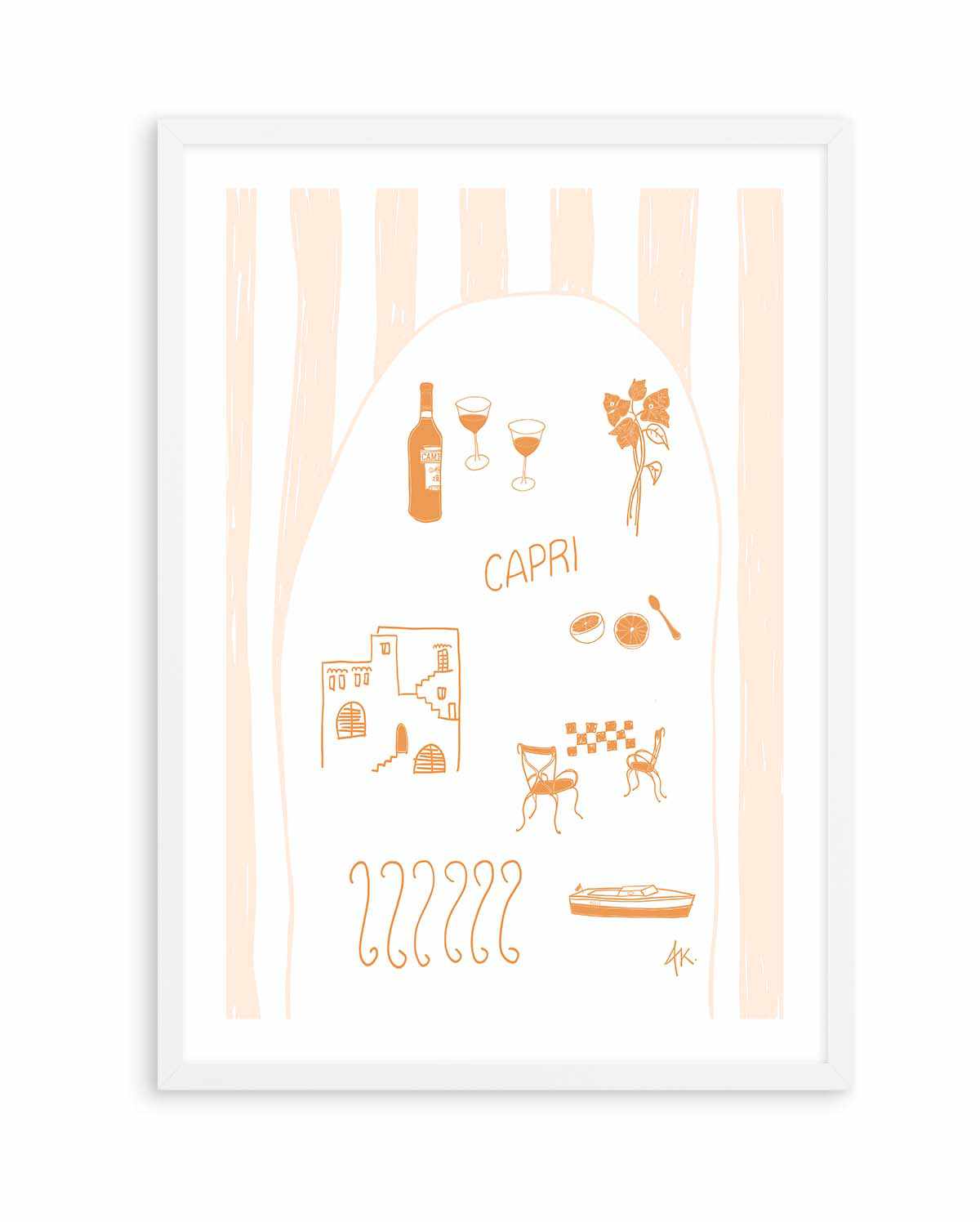 Capri Tan Pink by Anne Korako | Art Print