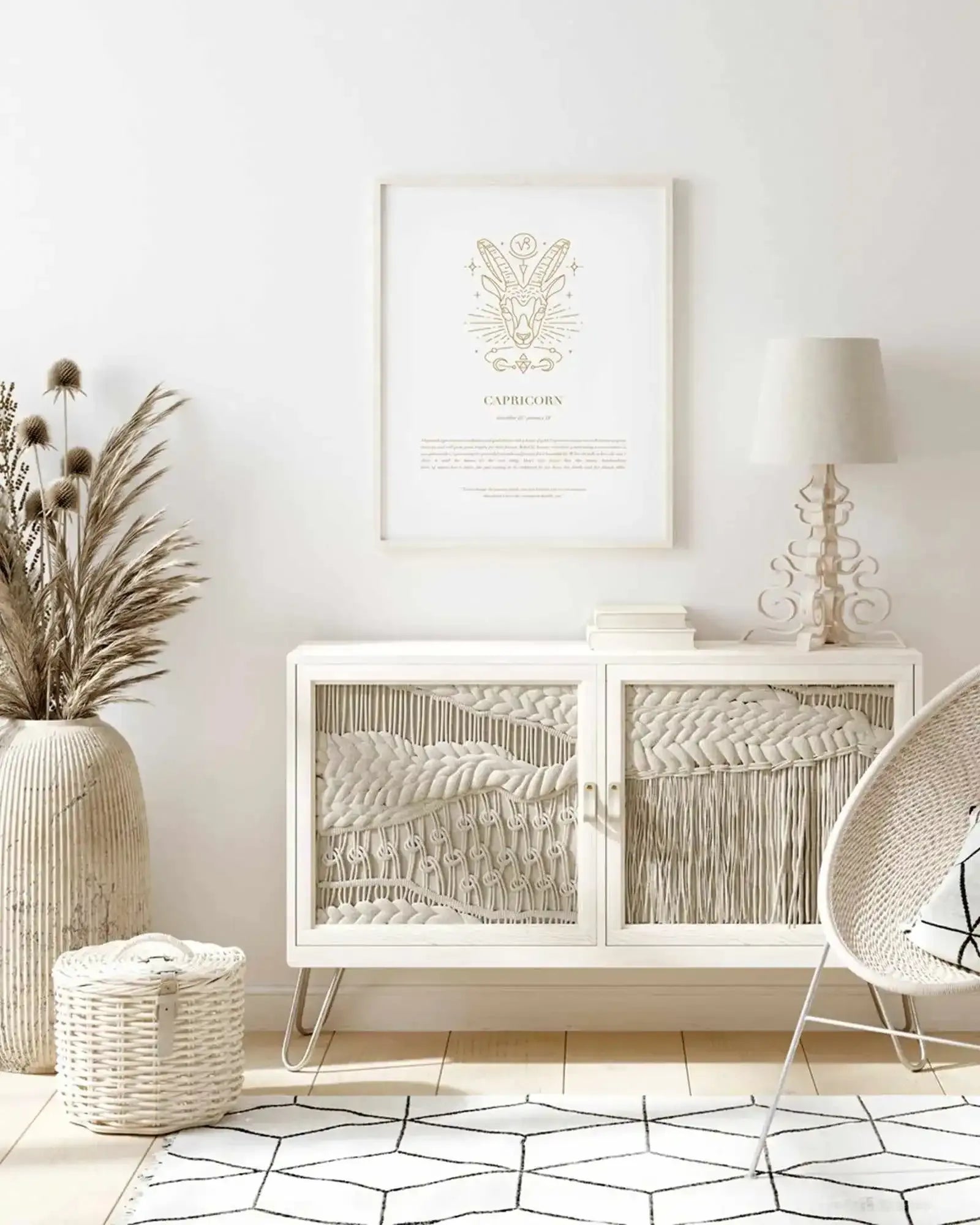 Capricorn | Celestial Zodiac Art Print-PRINT-Olive et Oriel-Olive et Oriel-Buy-Australian-Art-Prints-Online-with-Olive-et-Oriel-Your-Artwork-Specialists-Austrailia-Decorate-With-Coastal-Photo-Wall-Art-Prints-From-Our-Beach-House-Artwork-Collection-Fine-Poster-and-Framed-Artwork