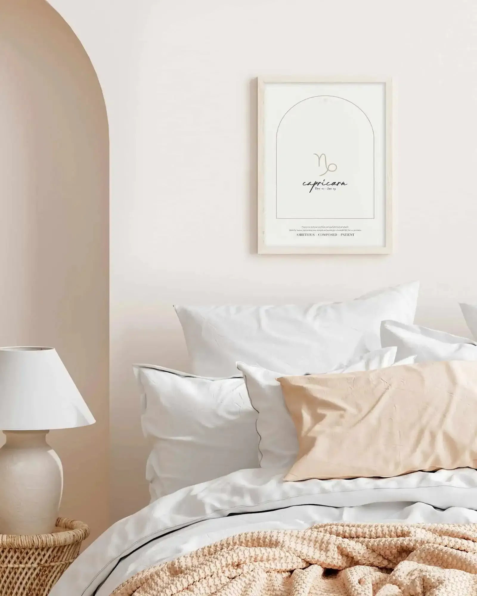 Capricorn Star Sign Art Print-PRINT-Olive et Oriel-Olive et Oriel-Buy-Australian-Art-Prints-Online-with-Olive-et-Oriel-Your-Artwork-Specialists-Austrailia-Decorate-With-Coastal-Photo-Wall-Art-Prints-From-Our-Beach-House-Artwork-Collection-Fine-Poster-and-Framed-Artwork