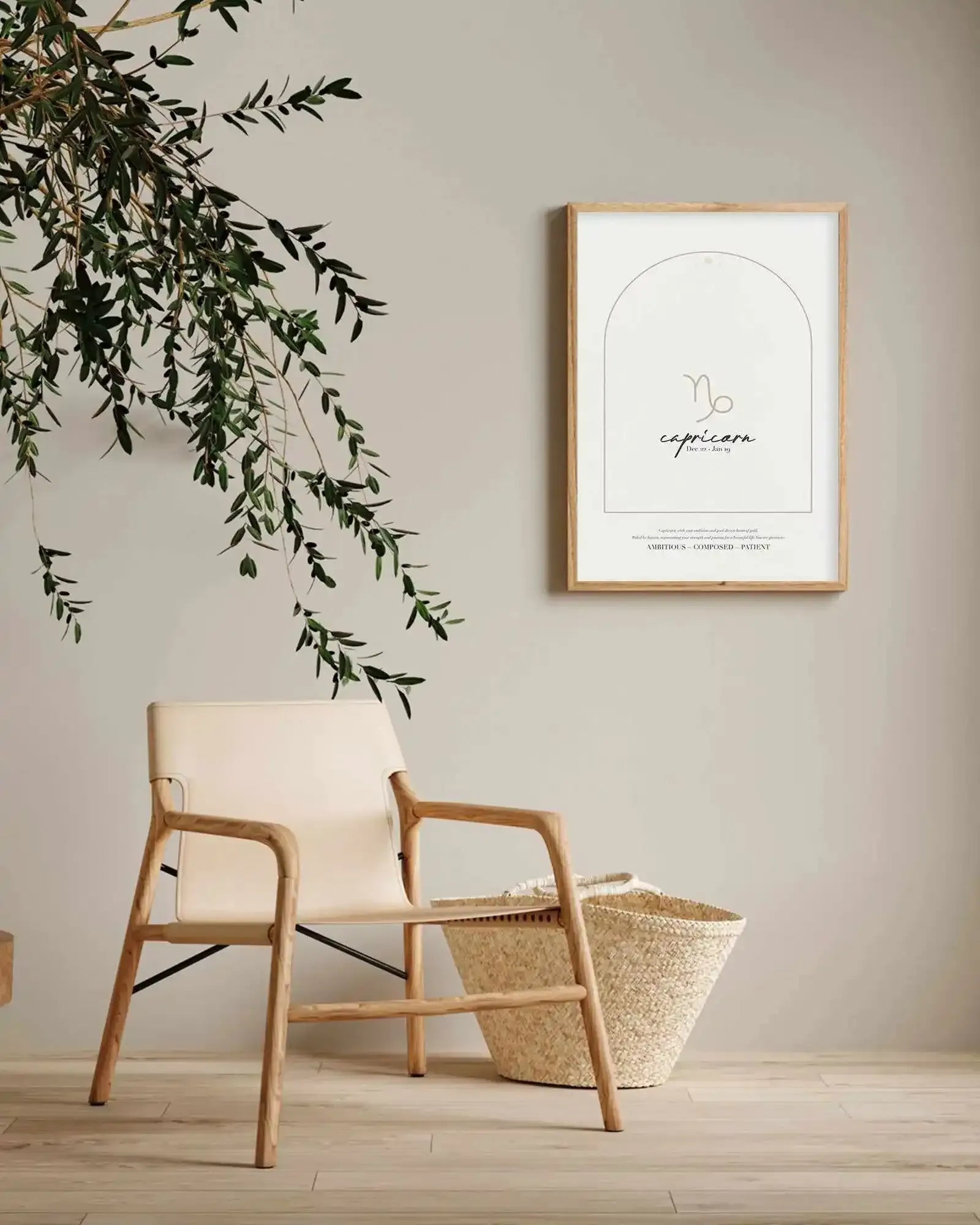 Capricorn Star Sign Art Print-PRINT-Olive et Oriel-Olive et Oriel-Buy-Australian-Art-Prints-Online-with-Olive-et-Oriel-Your-Artwork-Specialists-Austrailia-Decorate-With-Coastal-Photo-Wall-Art-Prints-From-Our-Beach-House-Artwork-Collection-Fine-Poster-and-Framed-Artwork