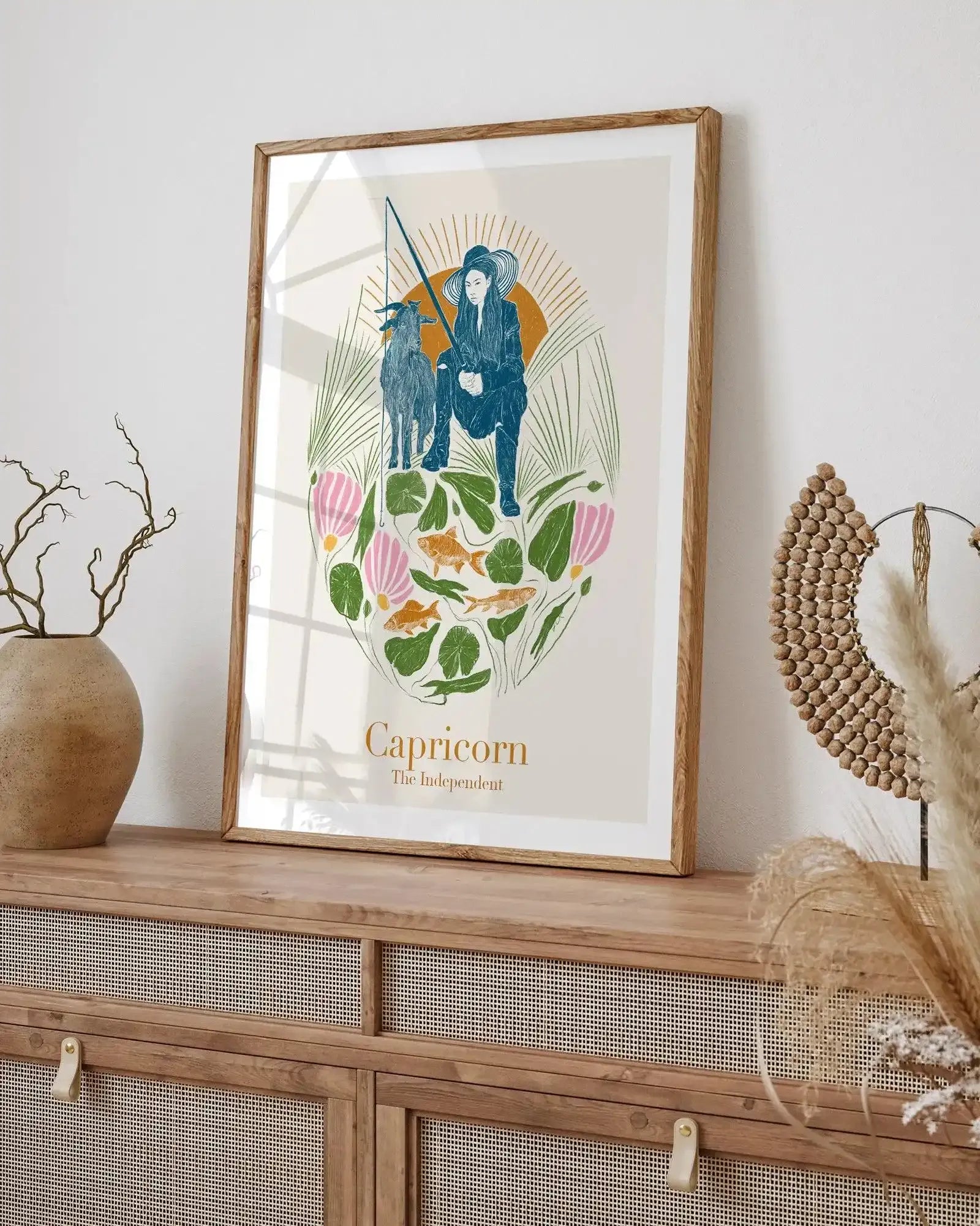 Capricorn By Jenny Liz Rome Art Print-PRINT-Olive et Oriel-Olive et Oriel-Buy-Australian-Art-Prints-Online-with-Olive-et-Oriel-Your-Artwork-Specialists-Austrailia-Decorate-With-Coastal-Photo-Wall-Art-Prints-From-Our-Beach-House-Artwork-Collection-Fine-Poster-and-Framed-Artwork