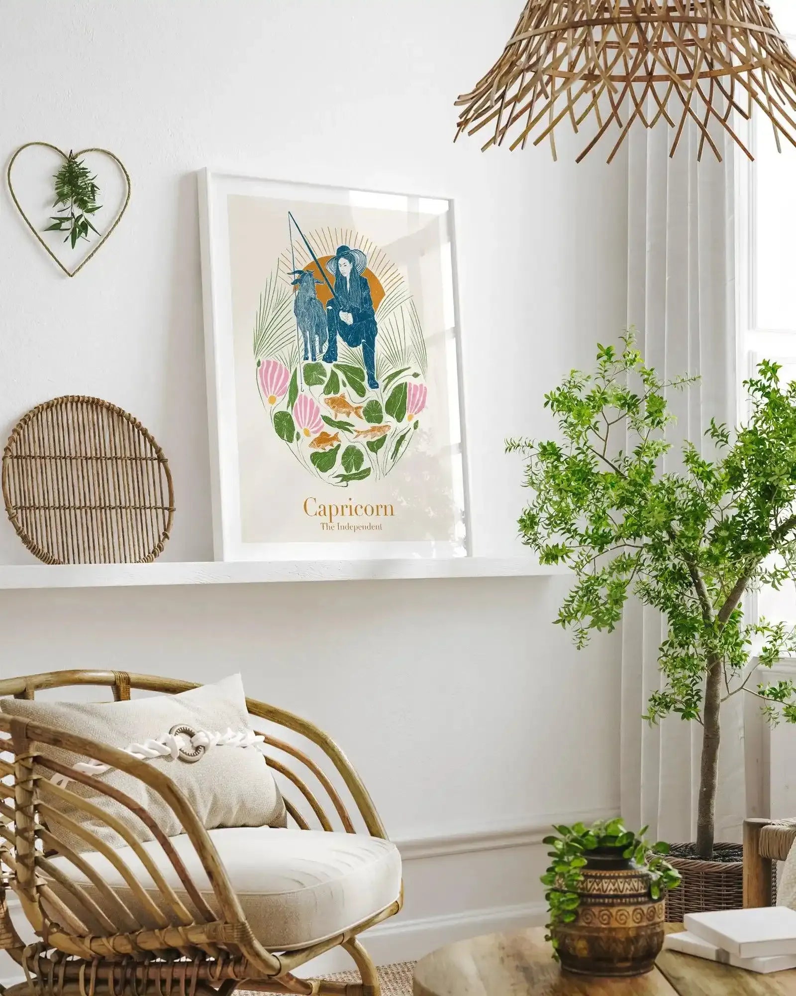 Capricorn By Jenny Liz Rome Art Print-PRINT-Olive et Oriel-Olive et Oriel-Buy-Australian-Art-Prints-Online-with-Olive-et-Oriel-Your-Artwork-Specialists-Austrailia-Decorate-With-Coastal-Photo-Wall-Art-Prints-From-Our-Beach-House-Artwork-Collection-Fine-Poster-and-Framed-Artwork