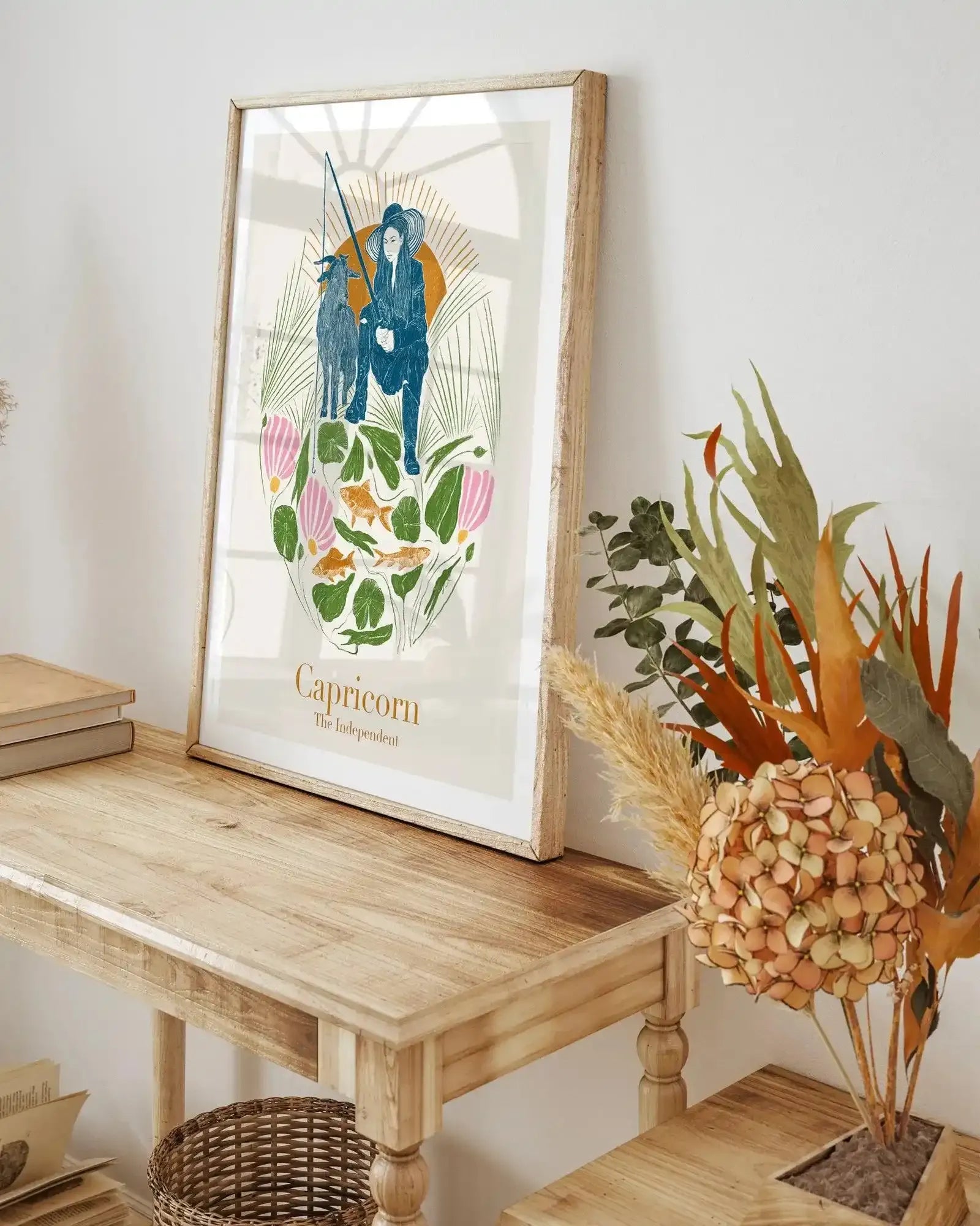 Capricorn By Jenny Liz Rome Art Print-PRINT-Olive et Oriel-Olive et Oriel-Buy-Australian-Art-Prints-Online-with-Olive-et-Oriel-Your-Artwork-Specialists-Austrailia-Decorate-With-Coastal-Photo-Wall-Art-Prints-From-Our-Beach-House-Artwork-Collection-Fine-Poster-and-Framed-Artwork