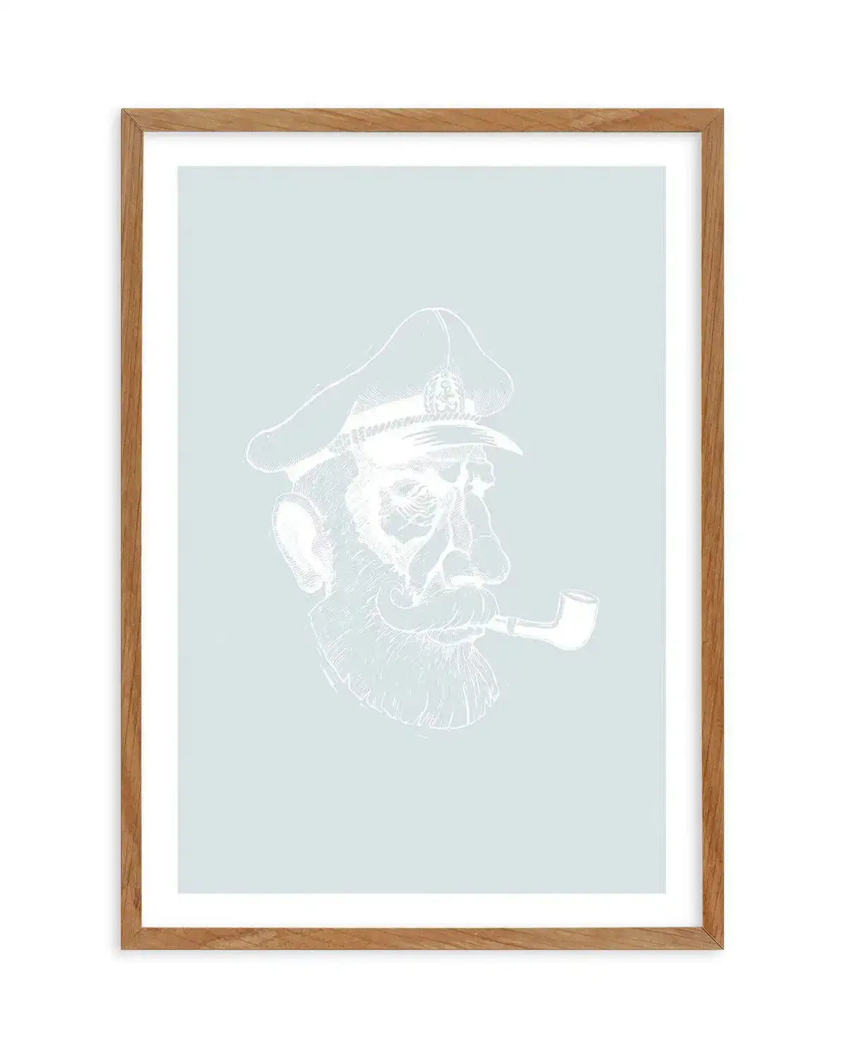 Captain | 2 Colour Options Art Print-PRINT-Olive et Oriel-Olive et Oriel-50x70 cm | 19.6" x 27.5"-Walnut-With White Border-Buy-Australian-Art-Prints-Online-with-Olive-et-Oriel-Your-Artwork-Specialists-Austrailia-Decorate-With-Coastal-Photo-Wall-Art-Prints-From-Our-Beach-House-Artwork-Collection-Fine-Poster-and-Framed-Artwork