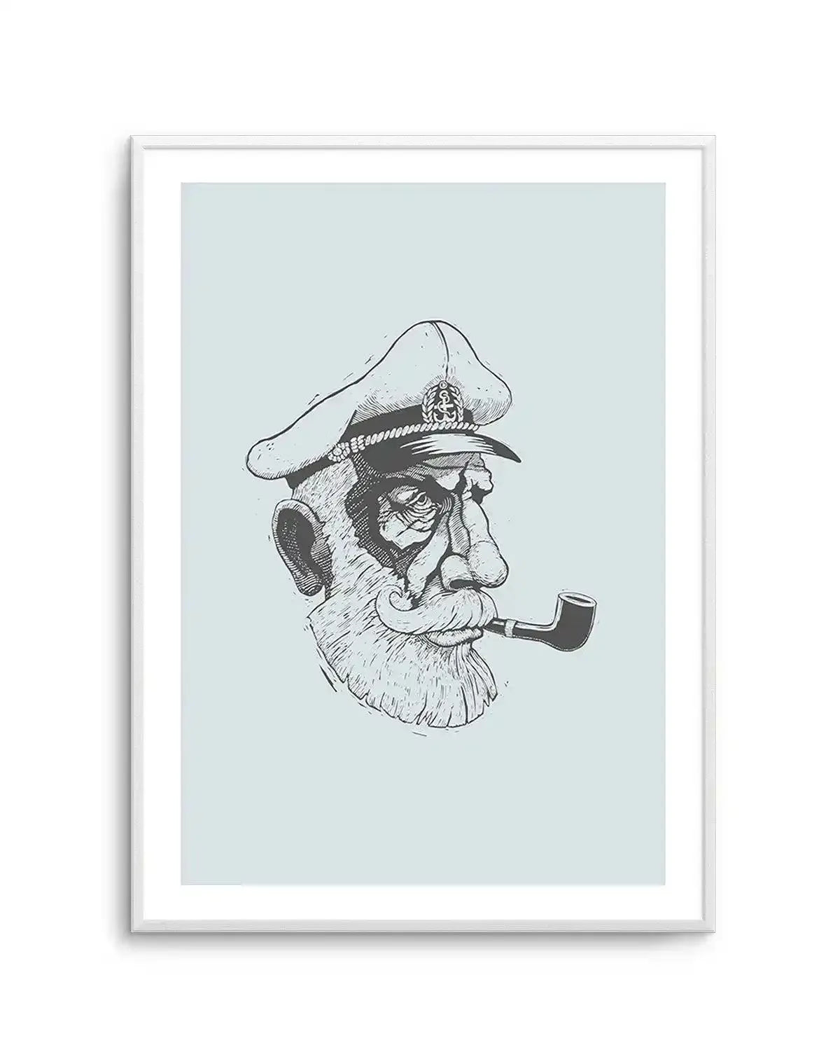 Captain | 2 Colour Options Art Print-PRINT-Olive et Oriel-Olive et Oriel-A5 | 5.8" x 8.3" | 14.8 x 21cm-Unframed Art Print-With White Border-Buy-Australian-Art-Prints-Online-with-Olive-et-Oriel-Your-Artwork-Specialists-Austrailia-Decorate-With-Coastal-Photo-Wall-Art-Prints-From-Our-Beach-House-Artwork-Collection-Fine-Poster-and-Framed-Artwork