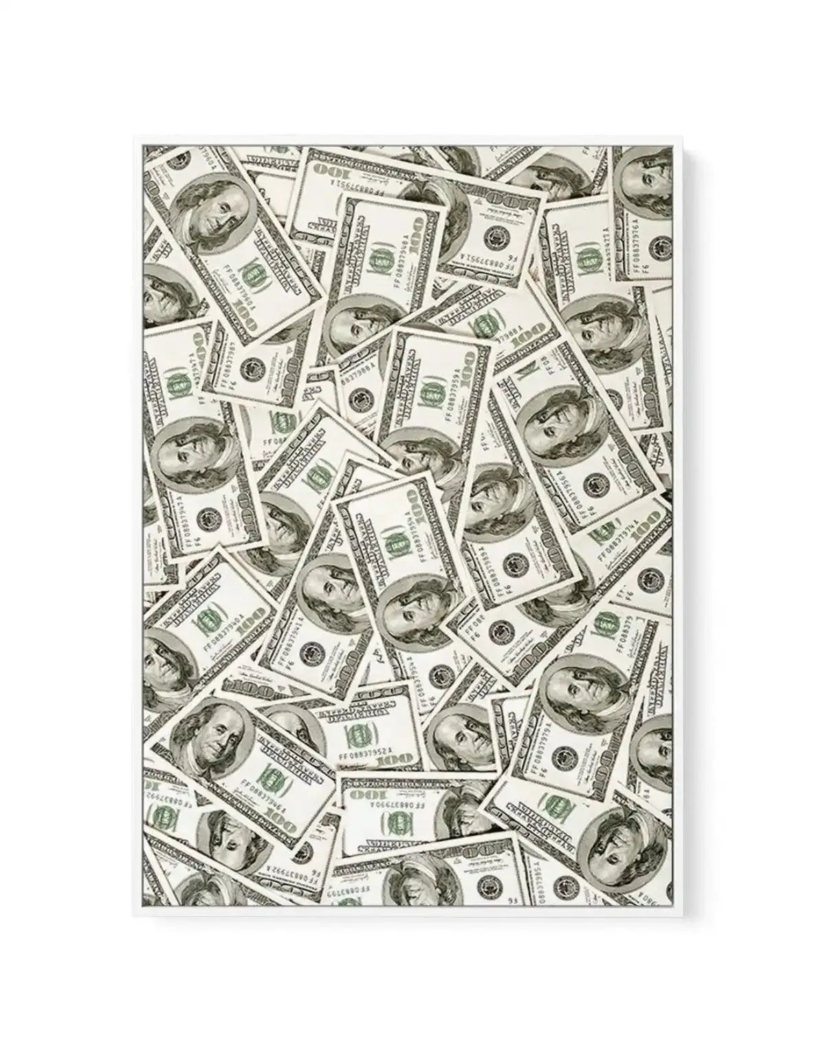 Cash Money Dollar Bills | Framed Canvas-CANVAS-You can shop wall art online with Olive et Oriel for everything from abstract art to fun kids wall art. Our beautiful modern art prints and canvas art are available from large canvas prints to wall art paintings and our proudly Australian artwork collection offers only the highest quality framed large wall art and canvas art Australia - You can buy fashion photography prints or Hampton print posters and paintings on canvas from Olive et Oriel and ha