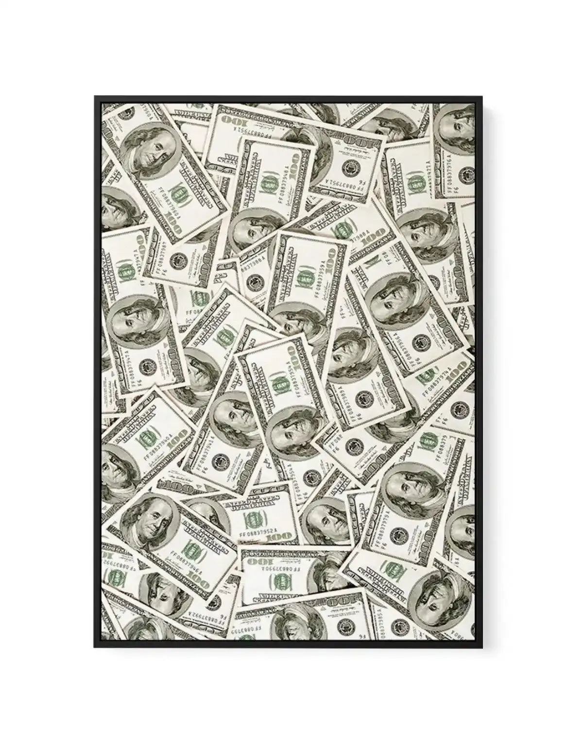 Cash Money Dollar Bills | Framed Canvas-CANVAS-You can shop wall art online with Olive et Oriel for everything from abstract art to fun kids wall art. Our beautiful modern art prints and canvas art are available from large canvas prints to wall art paintings and our proudly Australian artwork collection offers only the highest quality framed large wall art and canvas art Australia - You can buy fashion photography prints or Hampton print posters and paintings on canvas from Olive et Oriel and ha