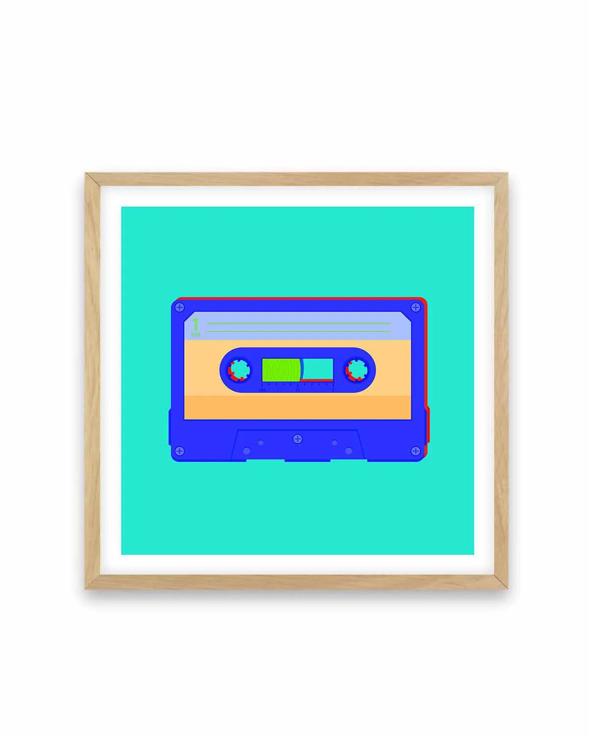 Cassette Pop I Art Print from Olive et Oriel where you can shop wallpaper and artworks online
