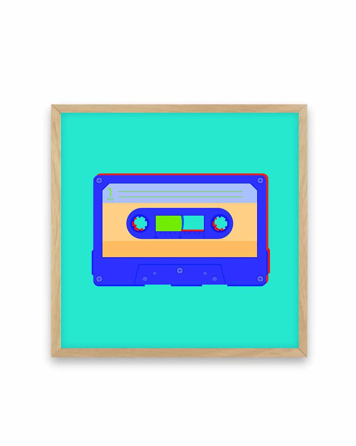 Cassette Pop I Art Print from Olive et Oriel where you can shop wallpaper and artworks online